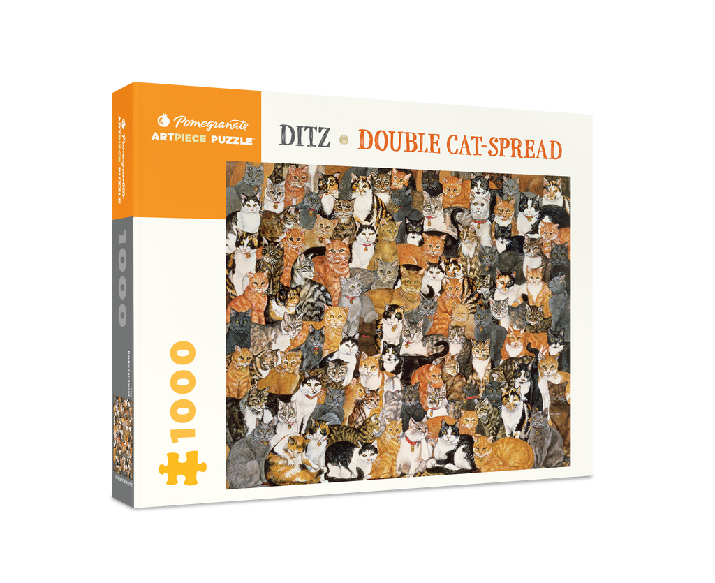 Ditz: Double Cat-Spread 1000-Piece Jigsaw Puzzle – Pomegranate Ditz: Double Cat-Spread 1000-Piece Jigsaw Puzzle – Pomegranate