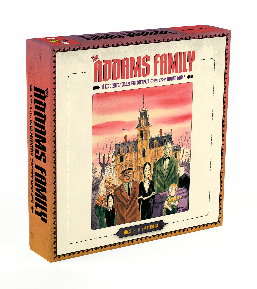 The Addams Family: A Delightfully Frightful Creepy Board Game_Front_3D