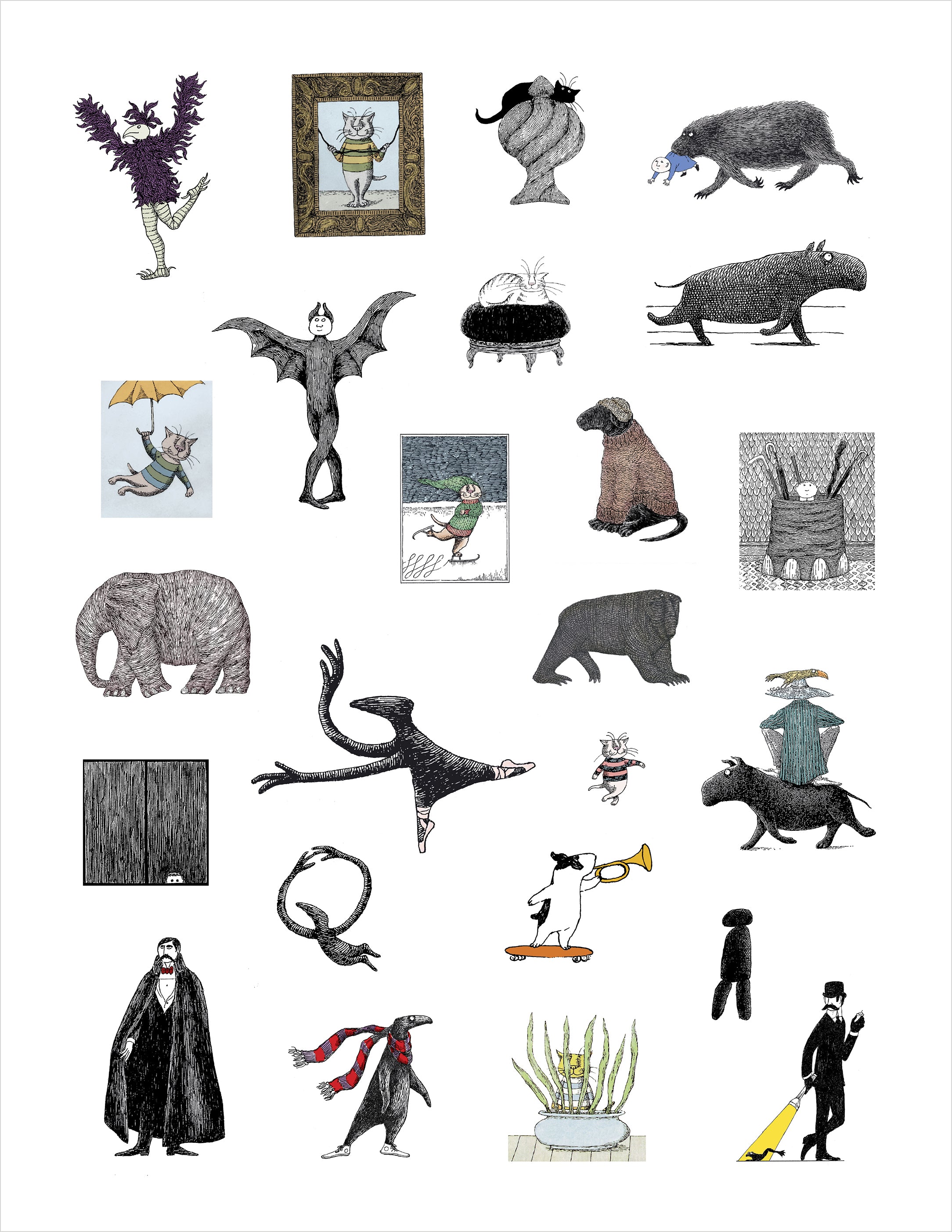 Edward Gorey Sticker Book – Pomegranate