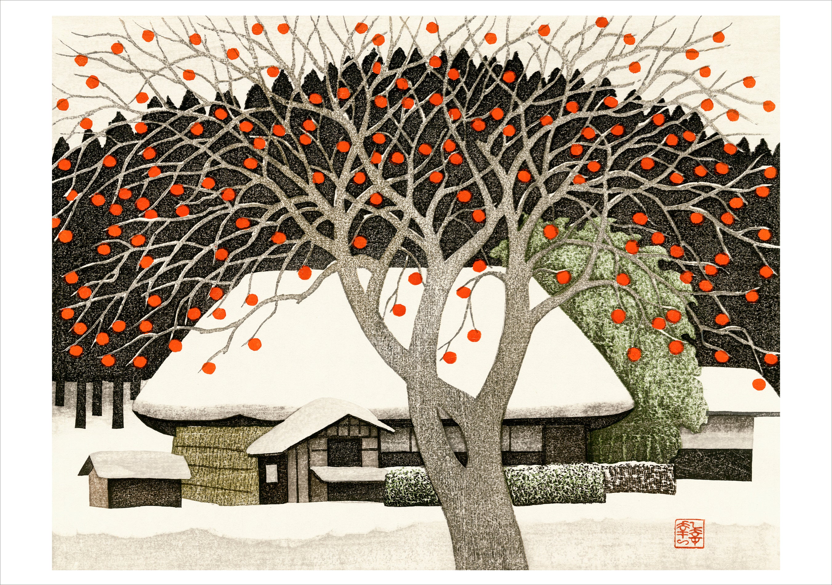 Kazuyuki Ohtsu: The Seasons Boxed Notecard Assortment – Pomegranate