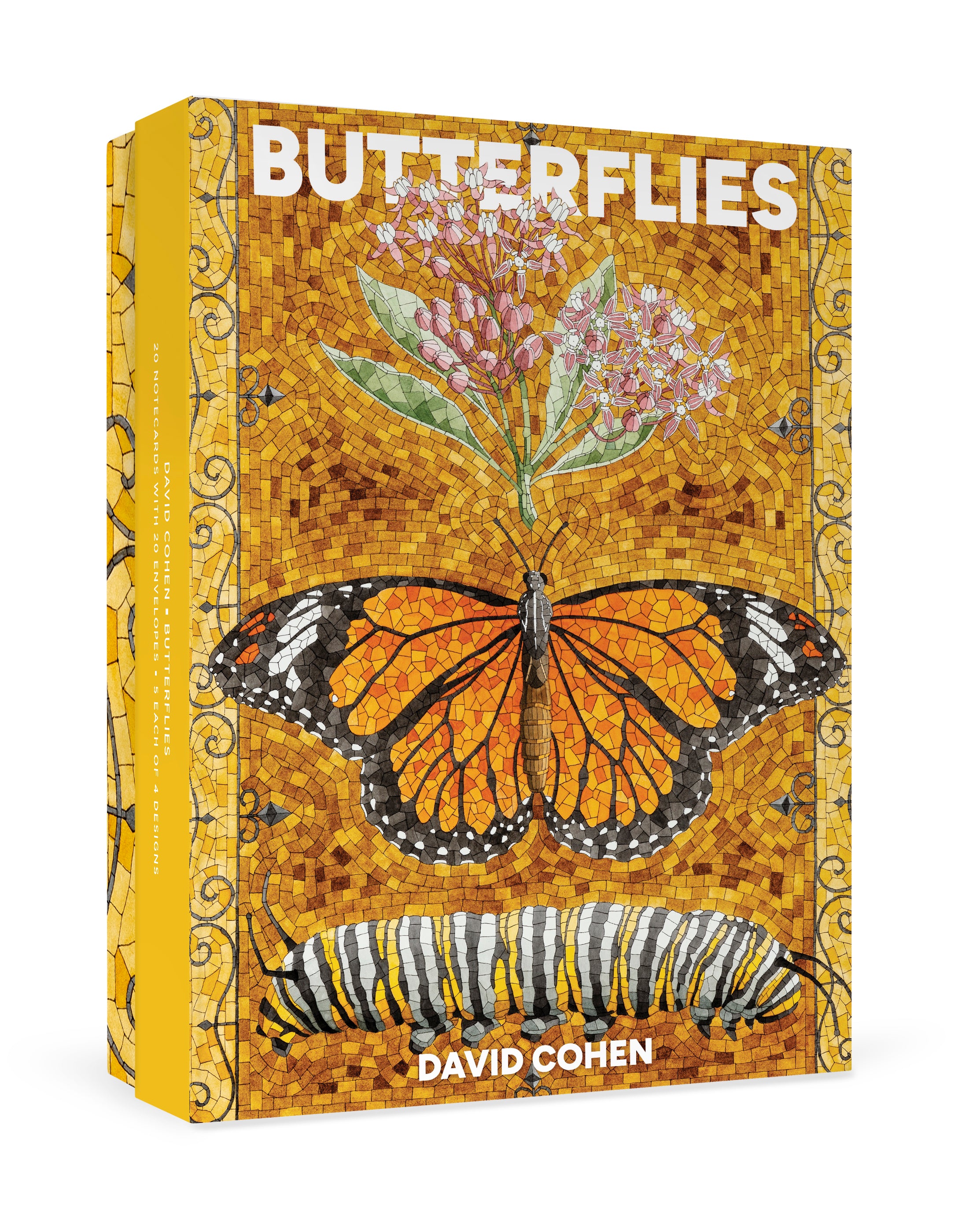 David Cohen: Butterflies Boxed Notecard Assortment – Pomegranate