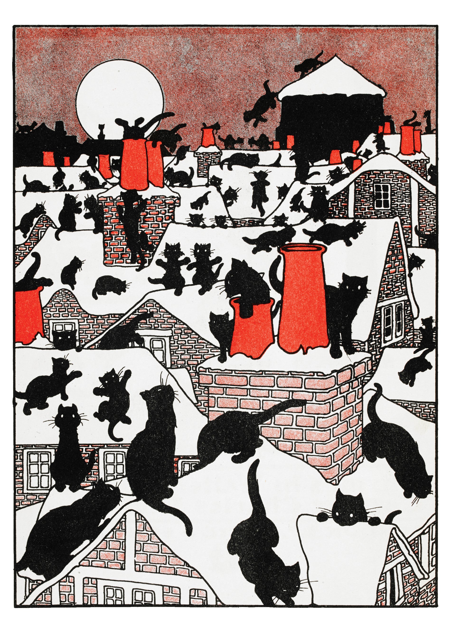 Charles Robinson: A Black Cat Holiday Holiday Cards – Pomegranate