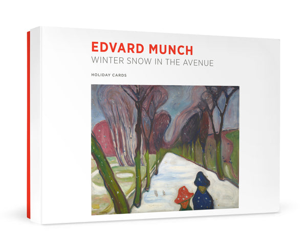 Edvard Munch: Winter Snow in the Avenue Holiday Cards – Pomegranate