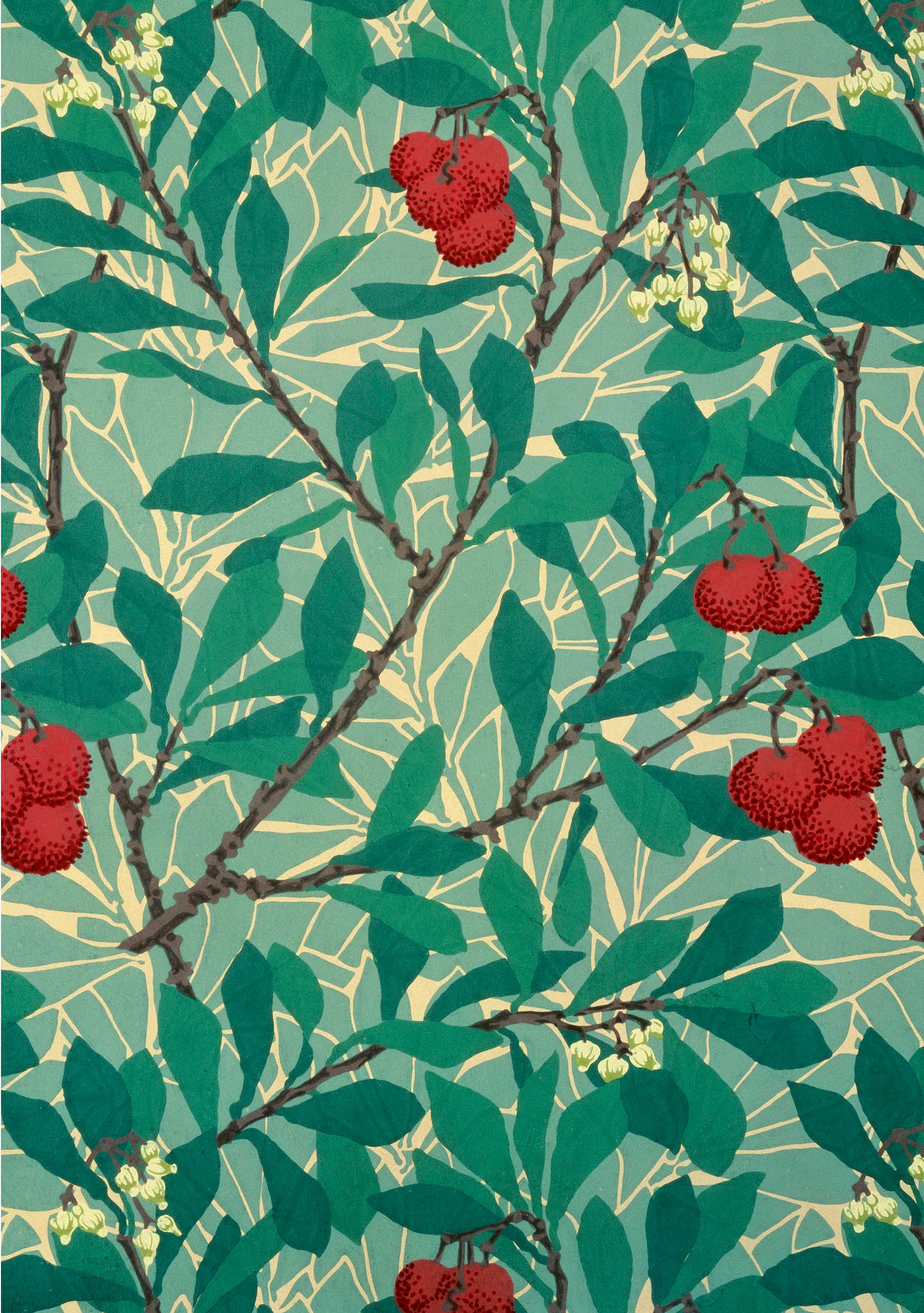 William Morris: Arbutus Holiday Cards – Pomegranate