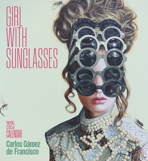 Carlos Gámez De Francisco: Girl with Sunglasses 2025 Wall Calendar_Front_Flat