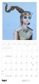 Carlos Gámez De Francisco: Girl with Sunglasses 2025 Wall Calendar_Interior_2