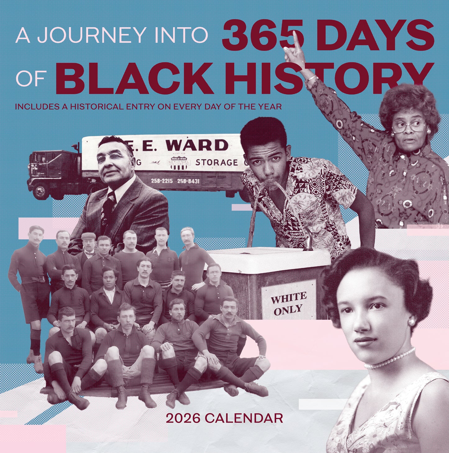A Journey into 365 Days of Black History 2026 Wall Calendar_Front_Flat
