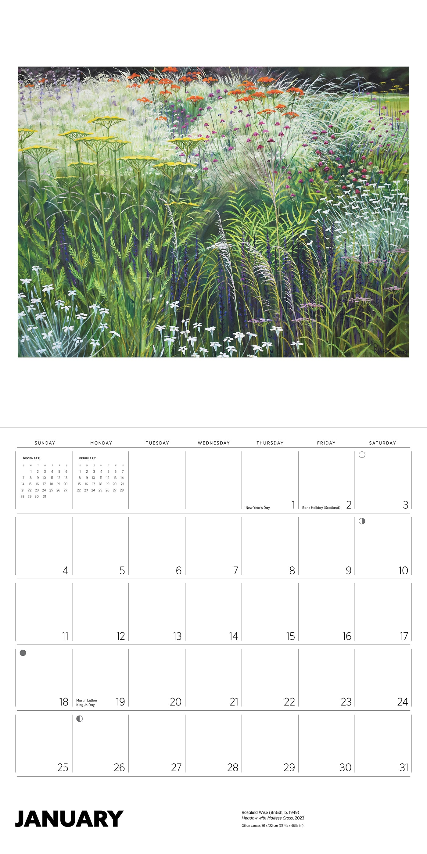 Rosalind Wise 2026 Wall Calendar_Interior_1