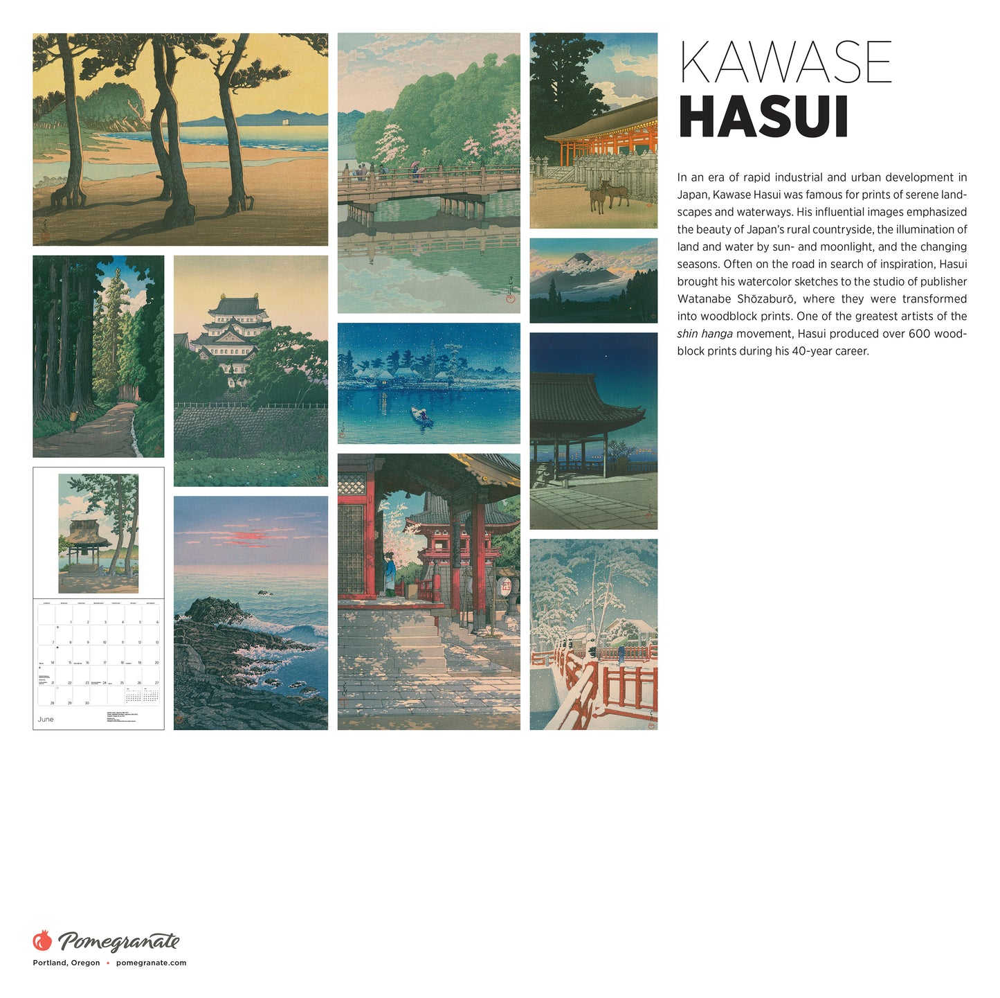 Kawase Hasui 2026 Wall Calendar_Back_Multipiece