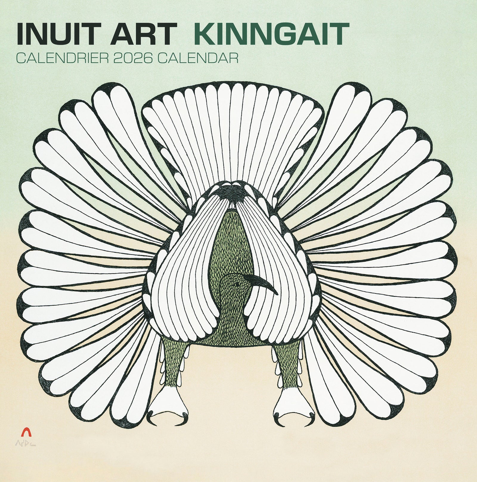 Inuit Art: Kinngait 2026 Wall Calendar_Front_Flat