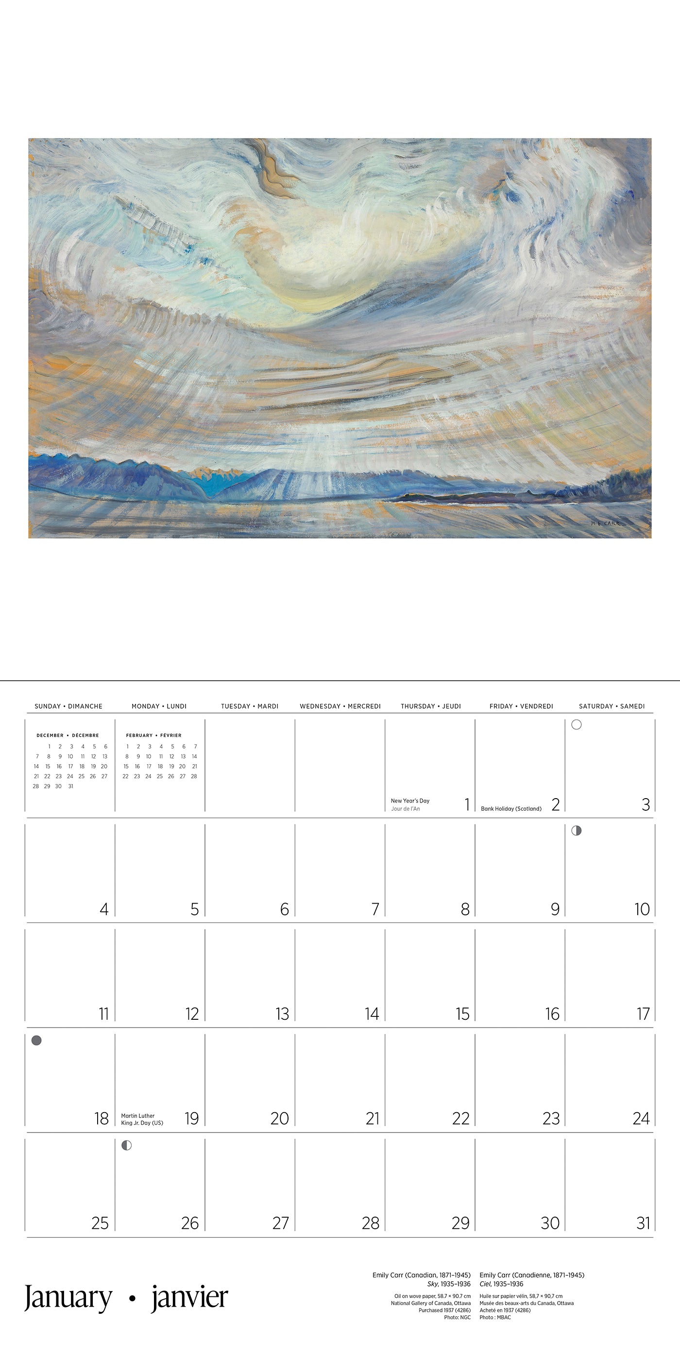 Emily Carr 2026 Wall Calendar_Interior_1