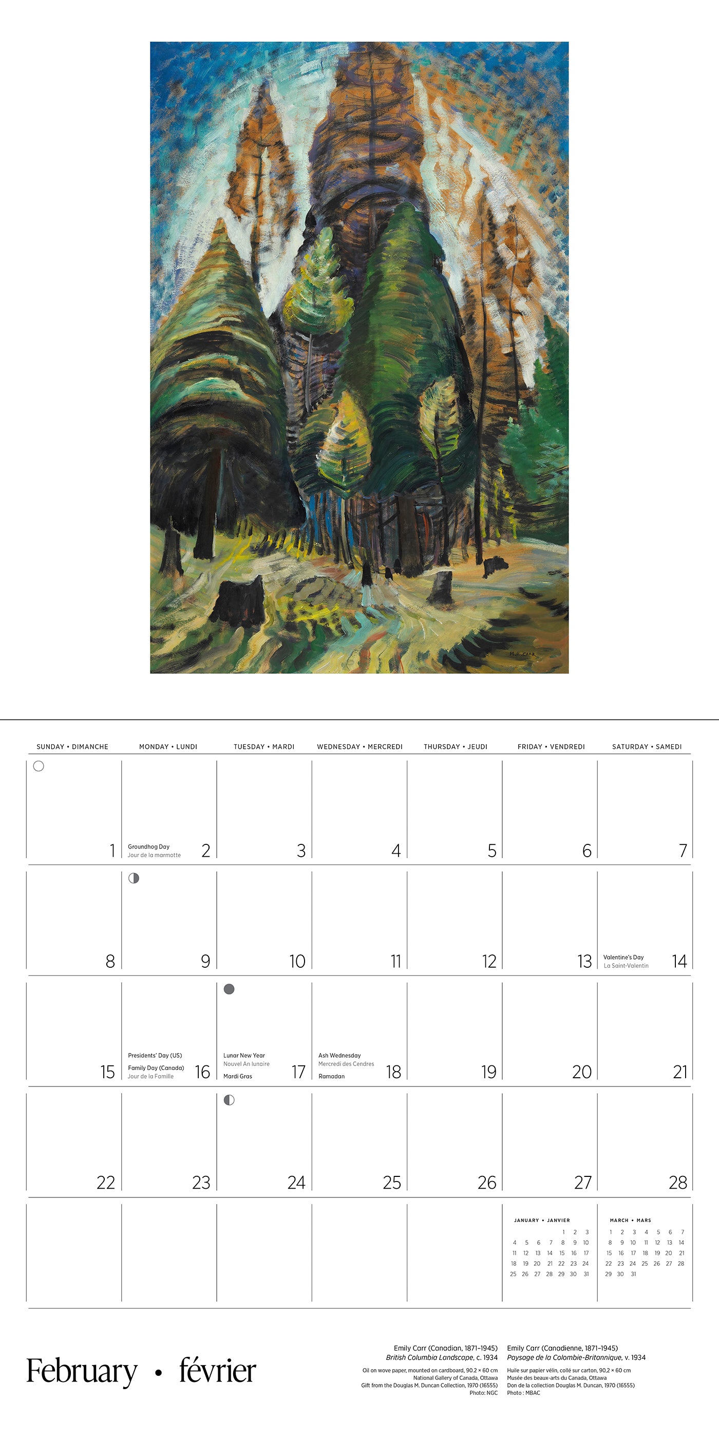 Emily Carr 2026 Wall Calendar_Interior_2