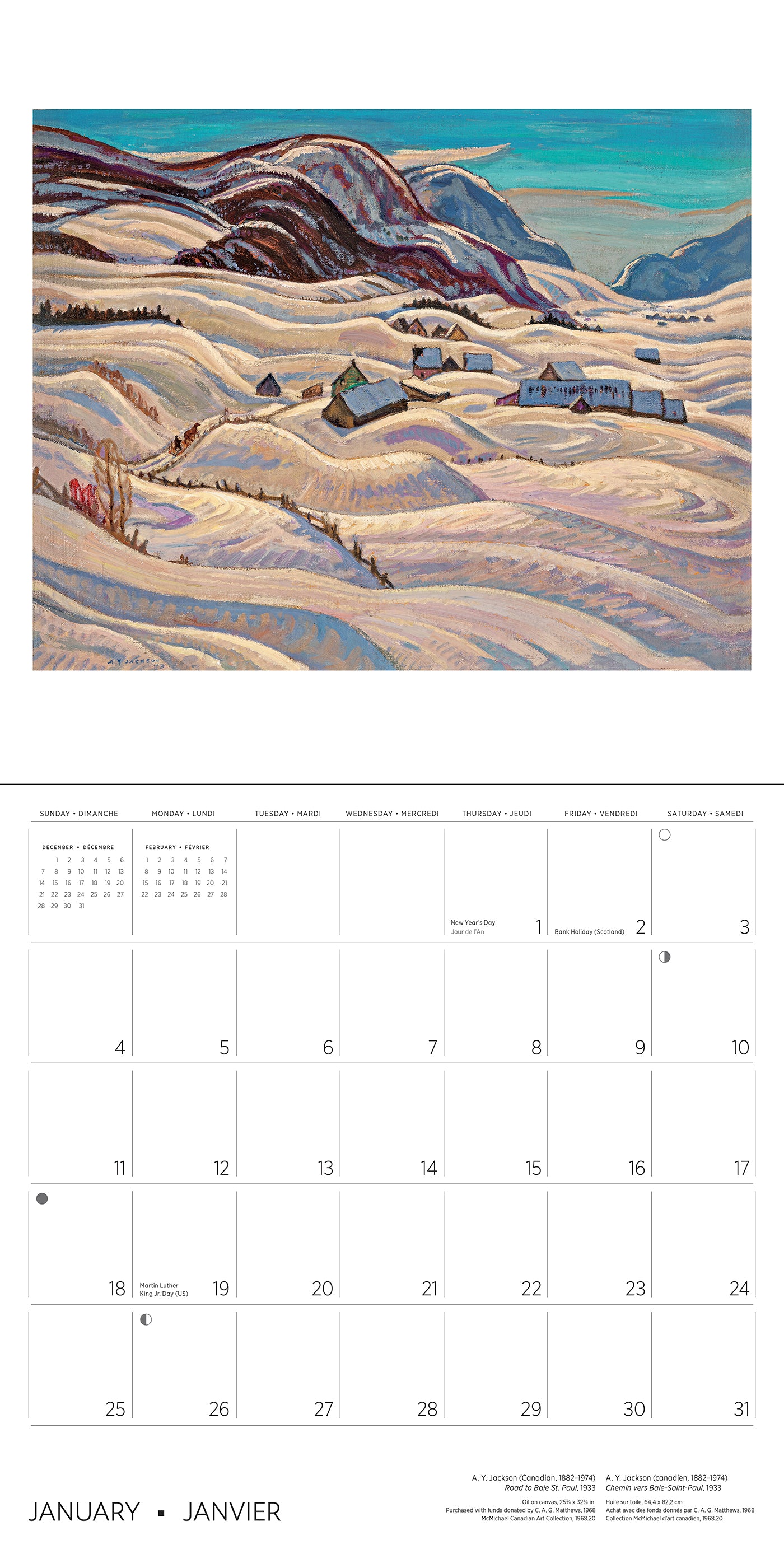 The Group of Seven 2026 Wall Calendar_Interior_1