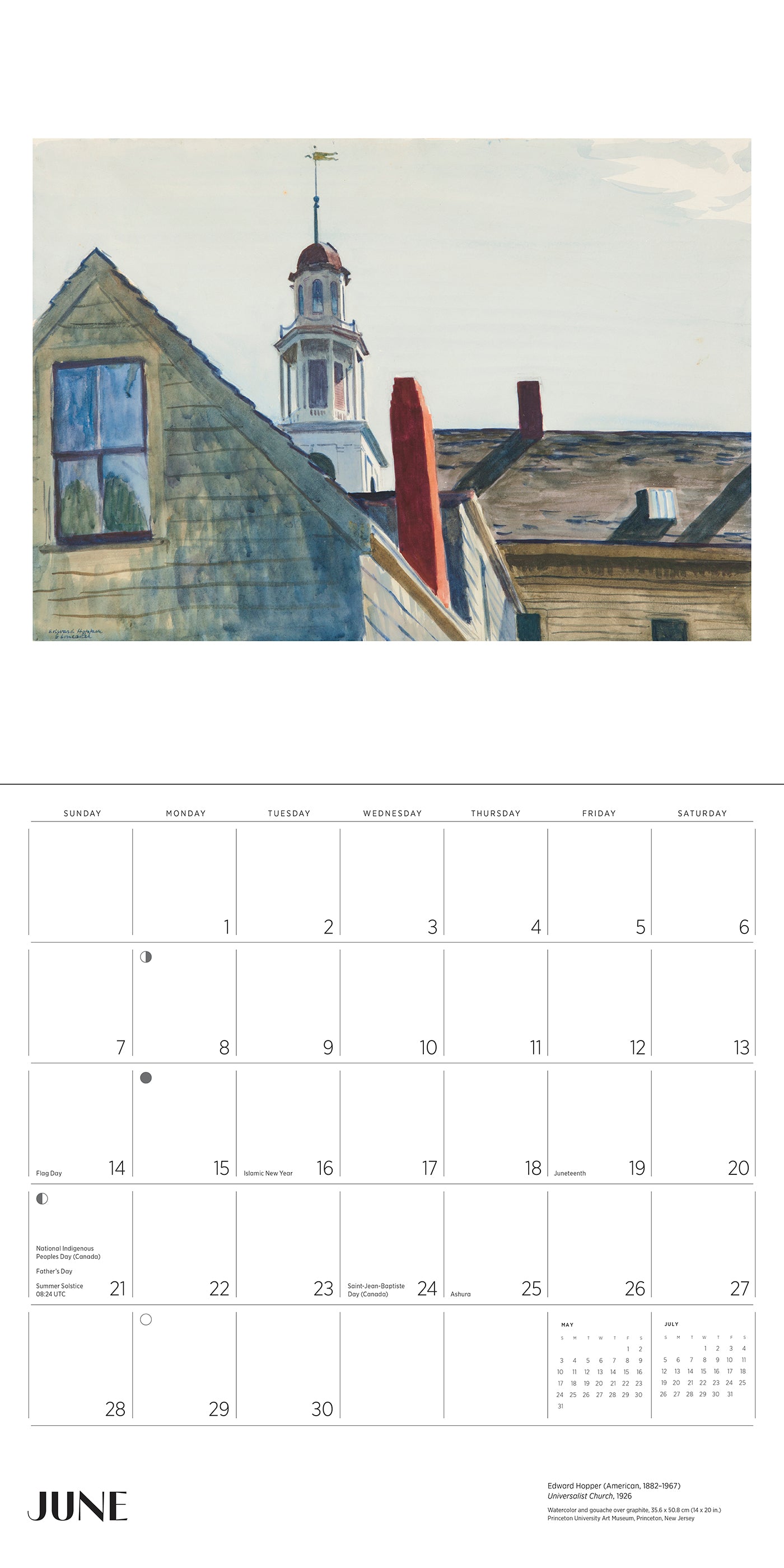 Edward Hopper 2026 Wall Calendar_Interior_5