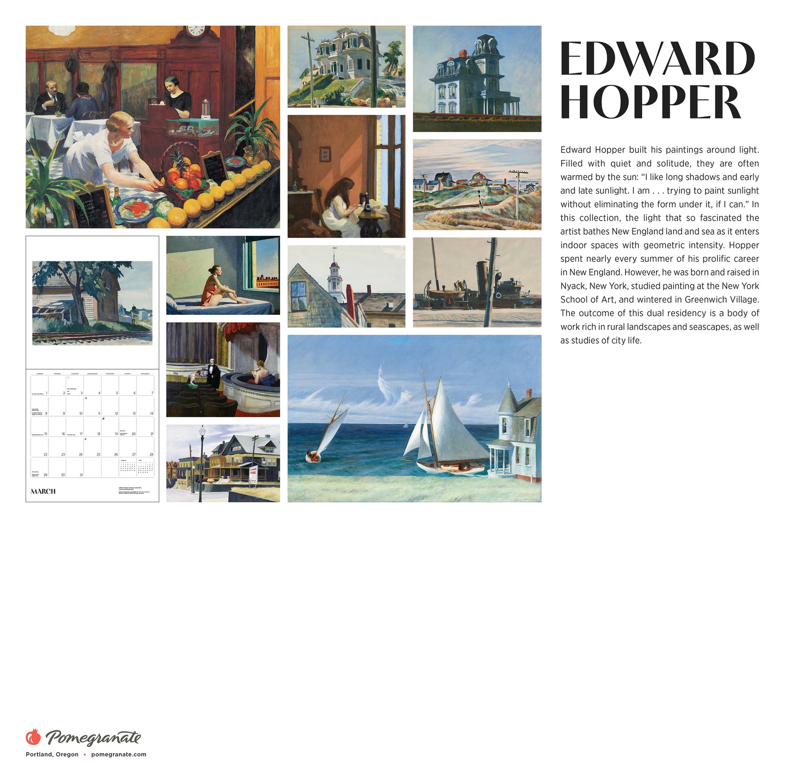 Edward Hopper 2026 Wall Calendar_Back_Multipiece