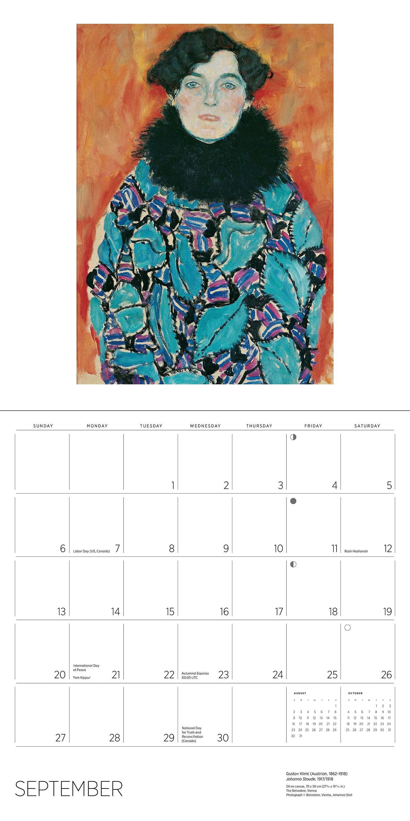 Gustav Klimt 2026 Wall Calendar_Interior_3