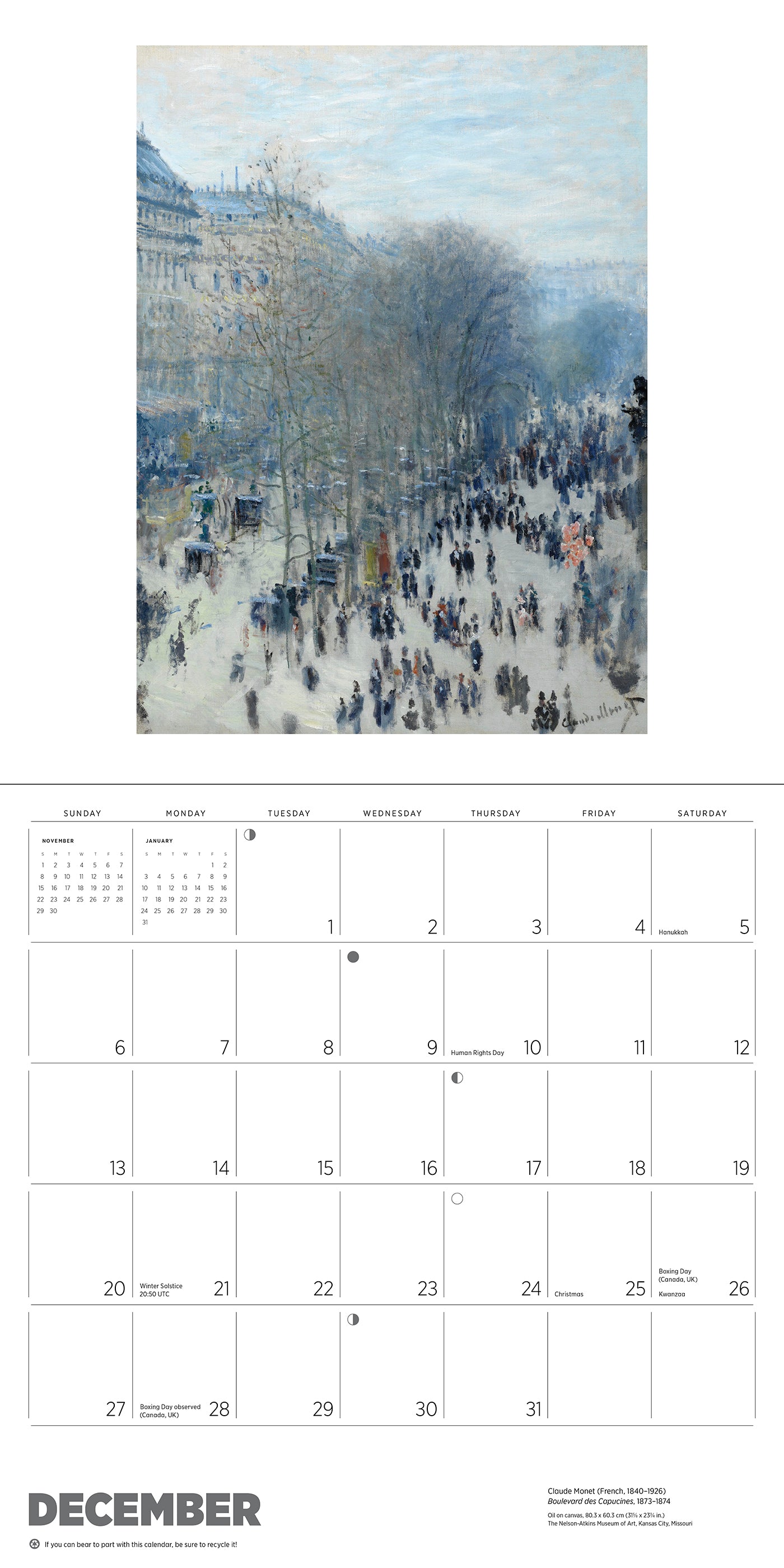 Claude Monet 2026 Wall Calendar_Interior_5