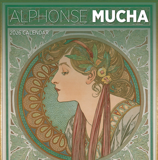 Alphonse Mucha 2026 Wall Calendar_Front_Flat