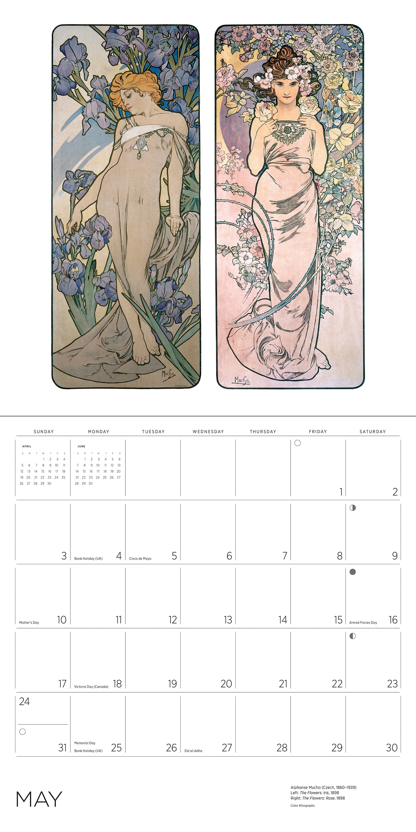 Alphonse Mucha 2026 Wall Calendar_Interior_4