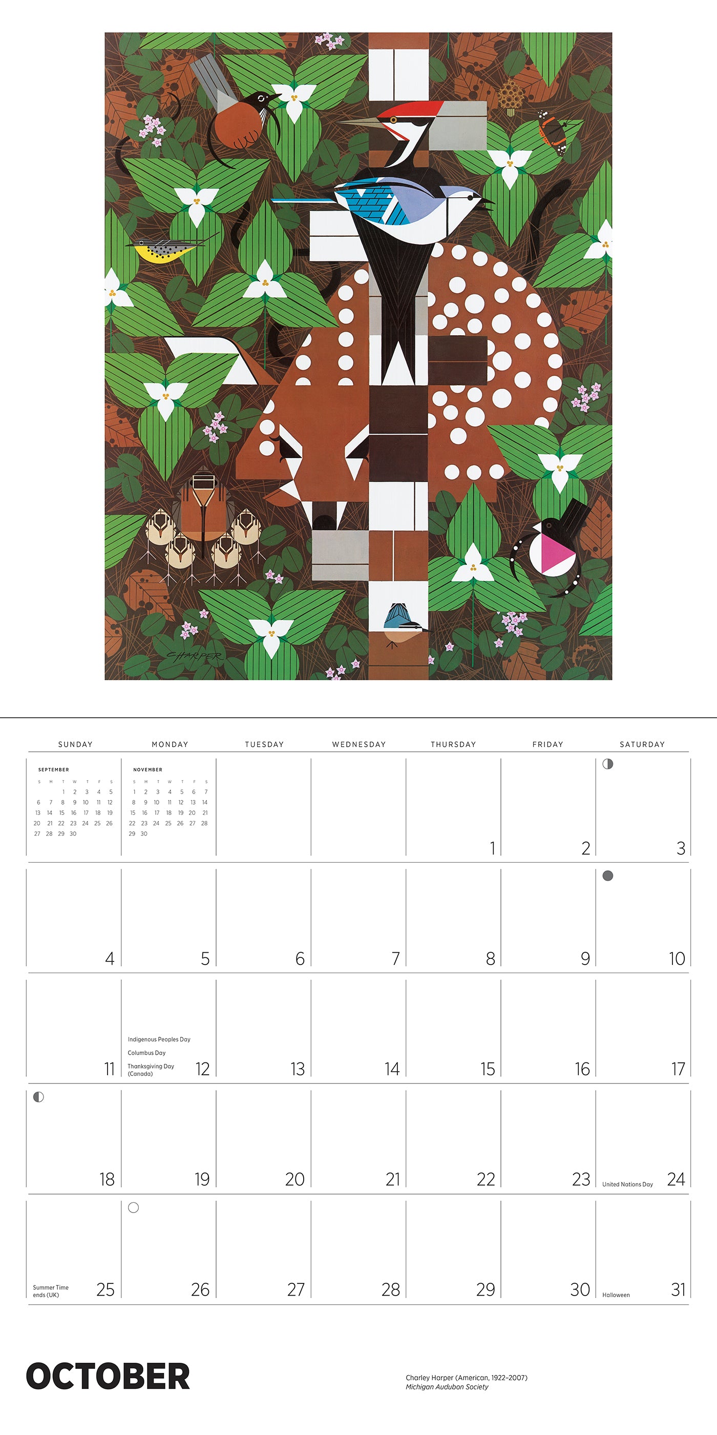 Charley Harper 2026 Wall Calendar_Interior_4