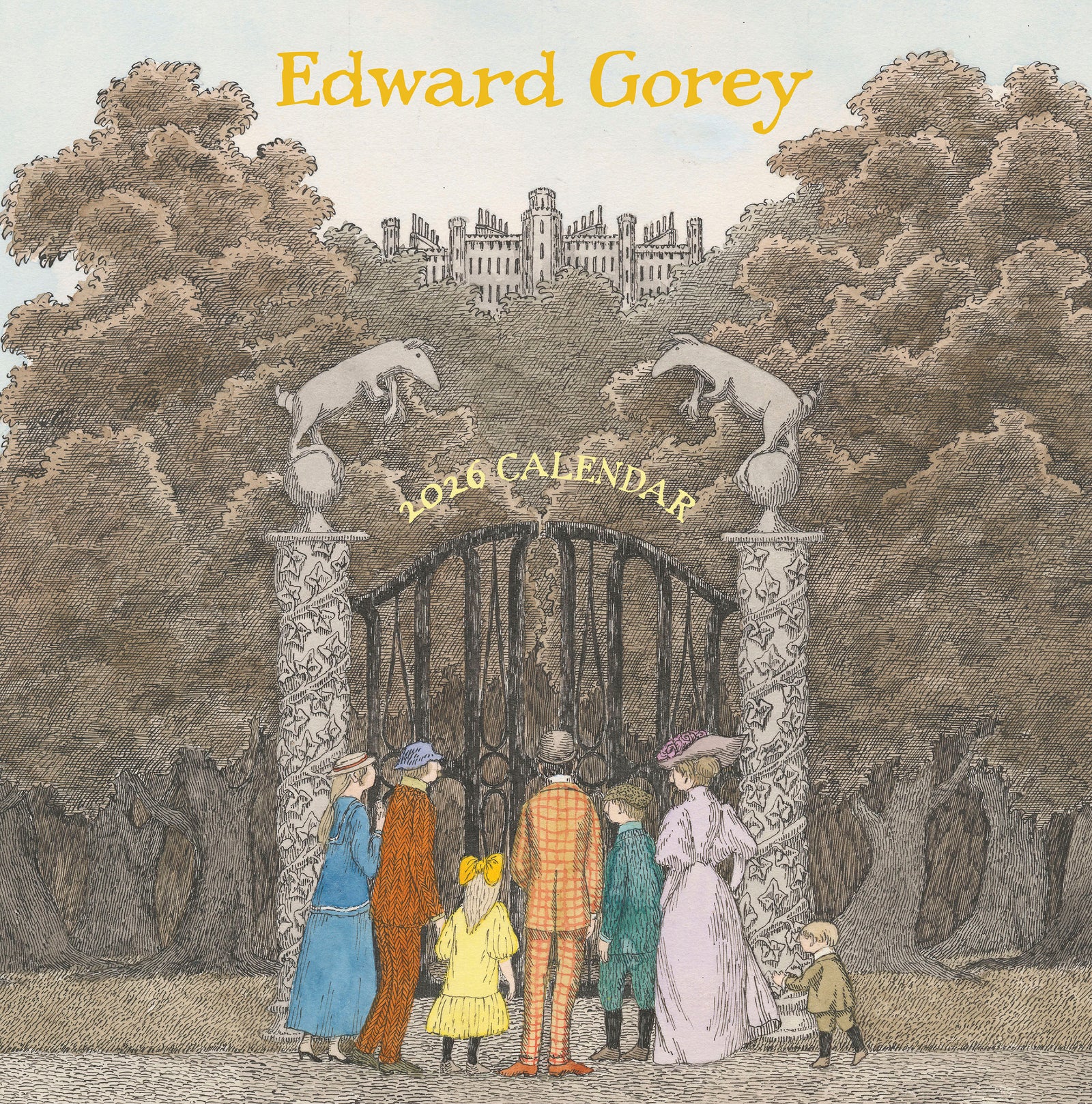 Edward Gorey 2026 Wall Calendar_Front_Flat