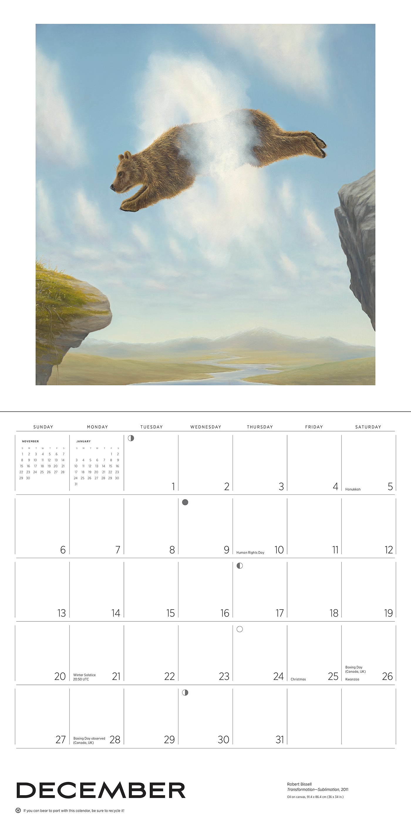 Spirit: The Paintings of Robert Bissell 2026 Wall Calendar_Interior_5