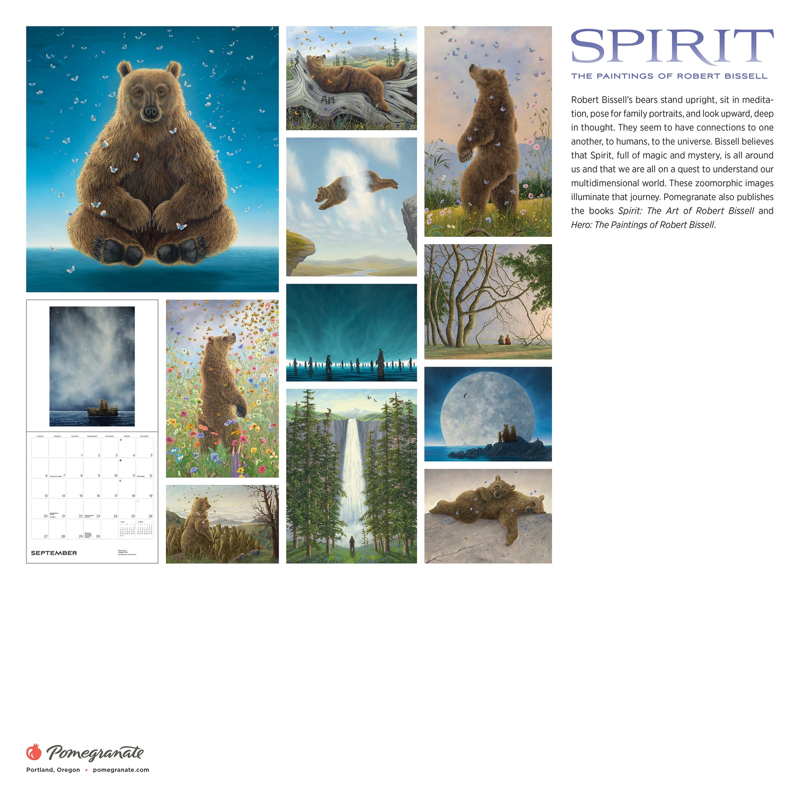 Spirit: The Paintings of Robert Bissell 2026 Wall Calendar_Back_Multipiece