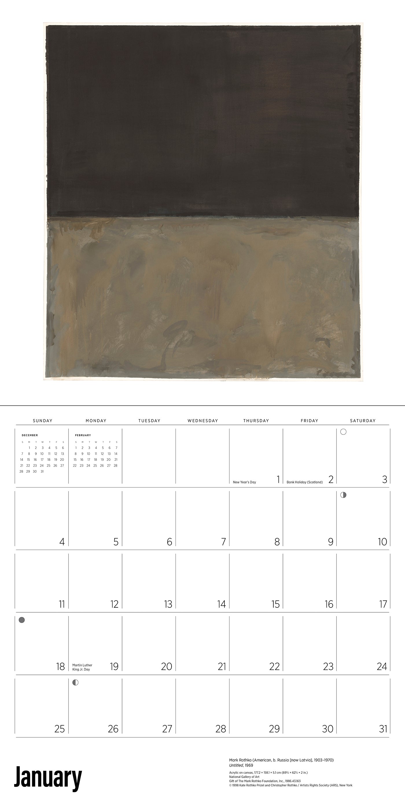 Rothko 2026 Wall Calendar_Interior_1
