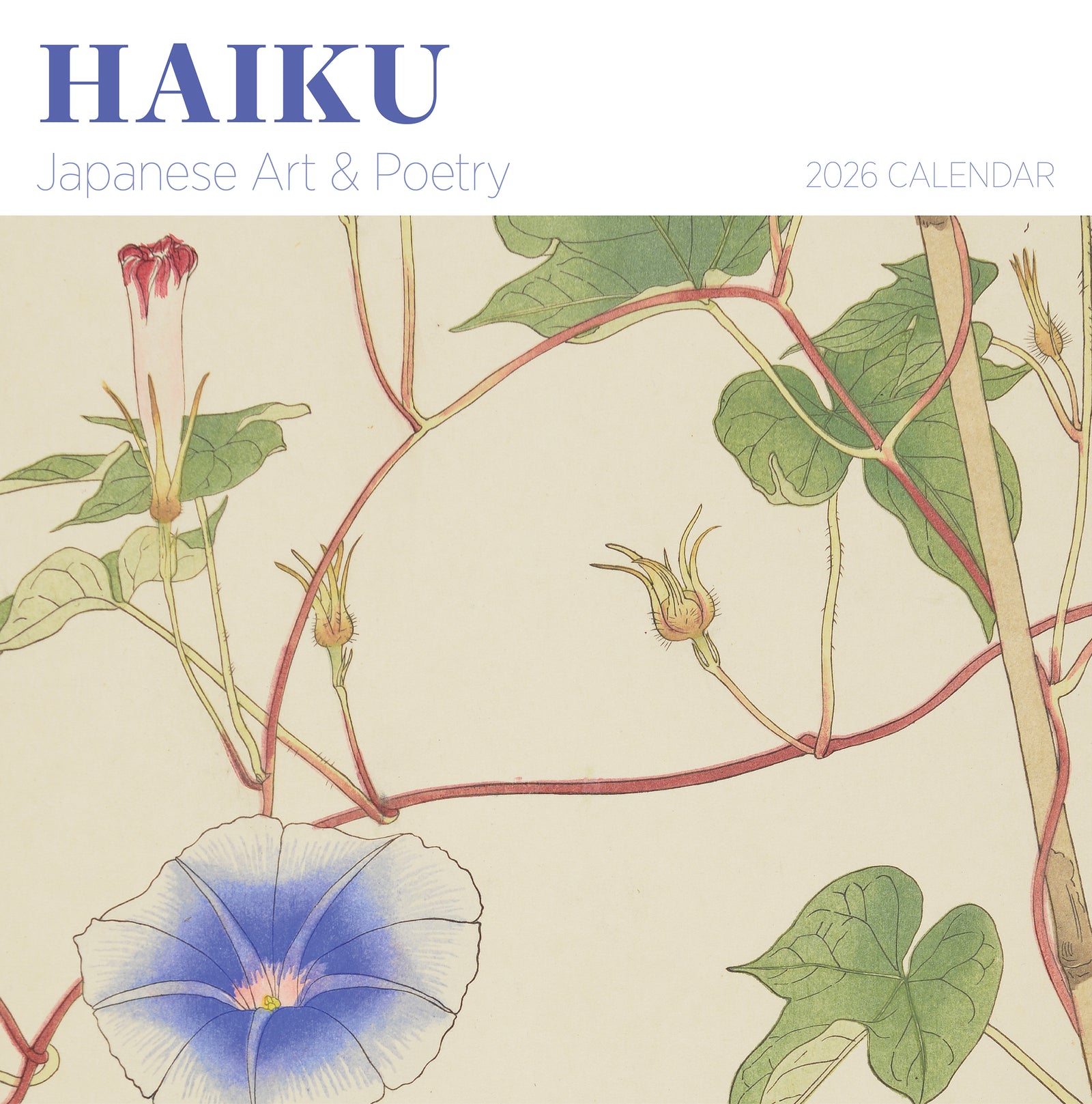 Haiku: Japanese Art and Poetry 2026 Wall Calendar_Front_Flat