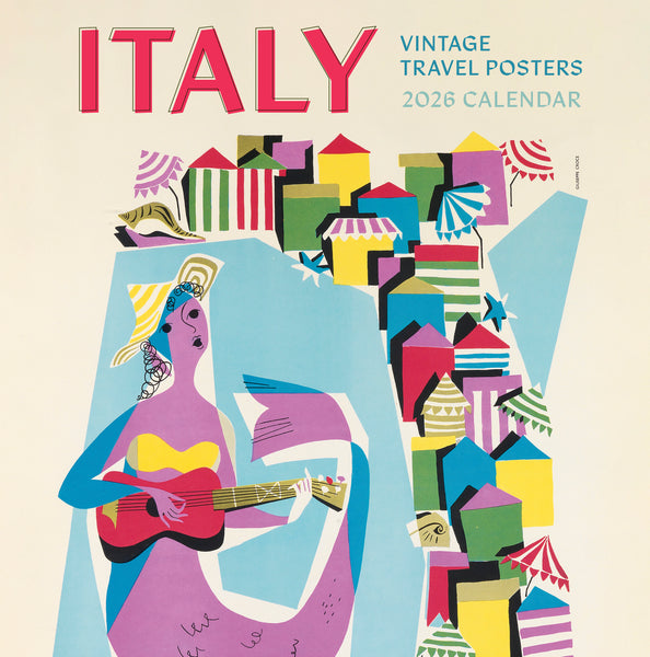 Italy: Vintage Travel Posters 2026 Wall Calendar – Pomegranate