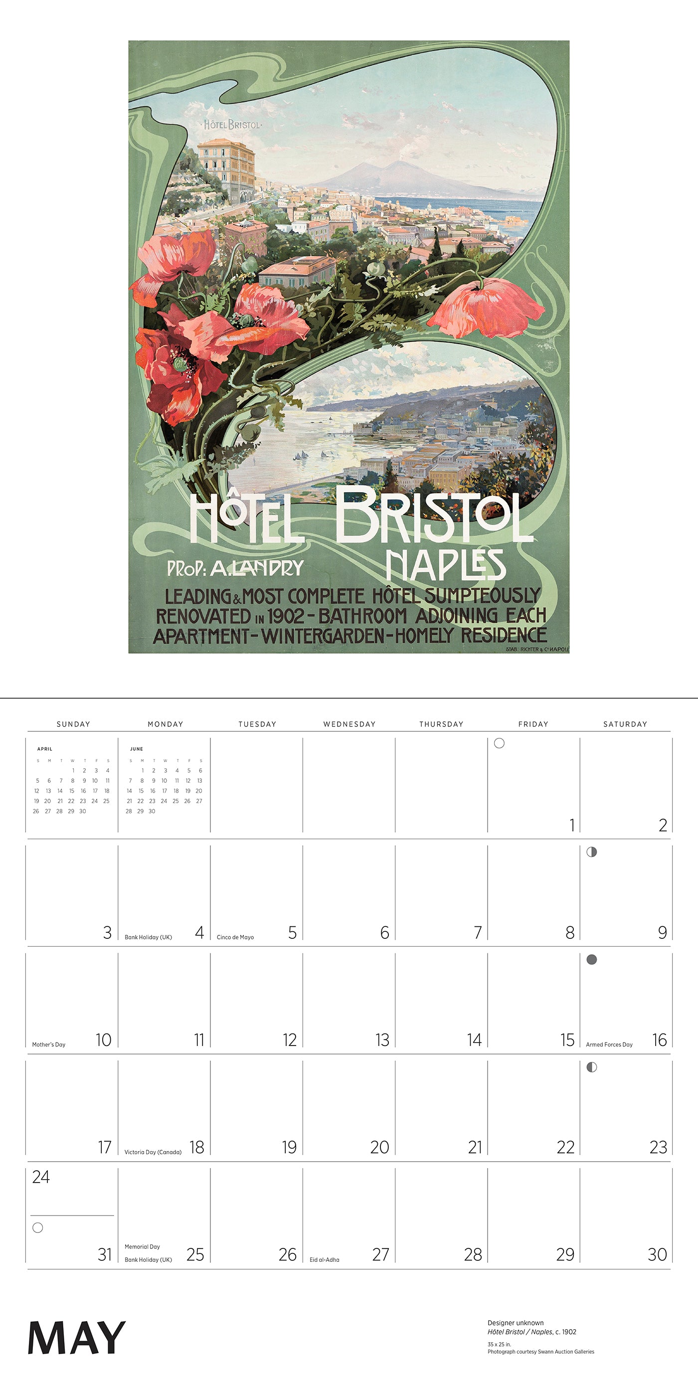 Italy: Vintage Travel Posters 2026 Wall Calendar_Interior_4