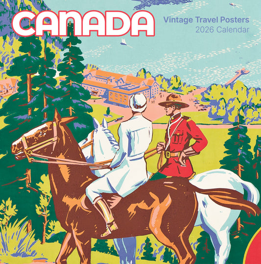 Canada: Vintage Travel Posters 2026 Wall Calendar_Front_Flat
