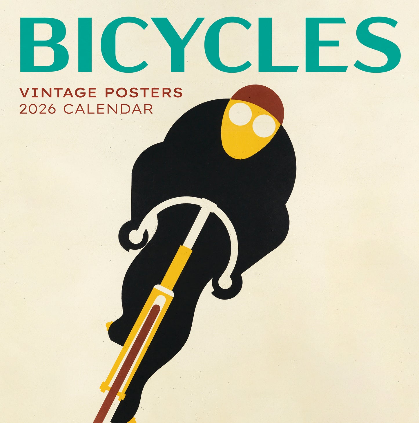 Bicycles: Vintage Posters 2026 Wall Calendar_Front_Flat