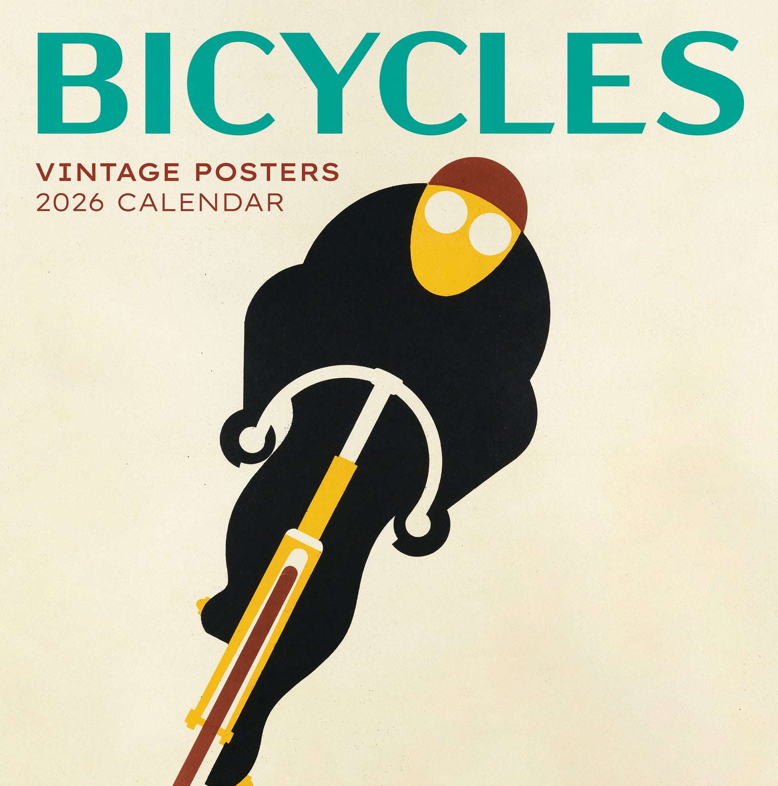 Bicycles: Vintage Posters 2026 Wall Calendar_Front_Flat