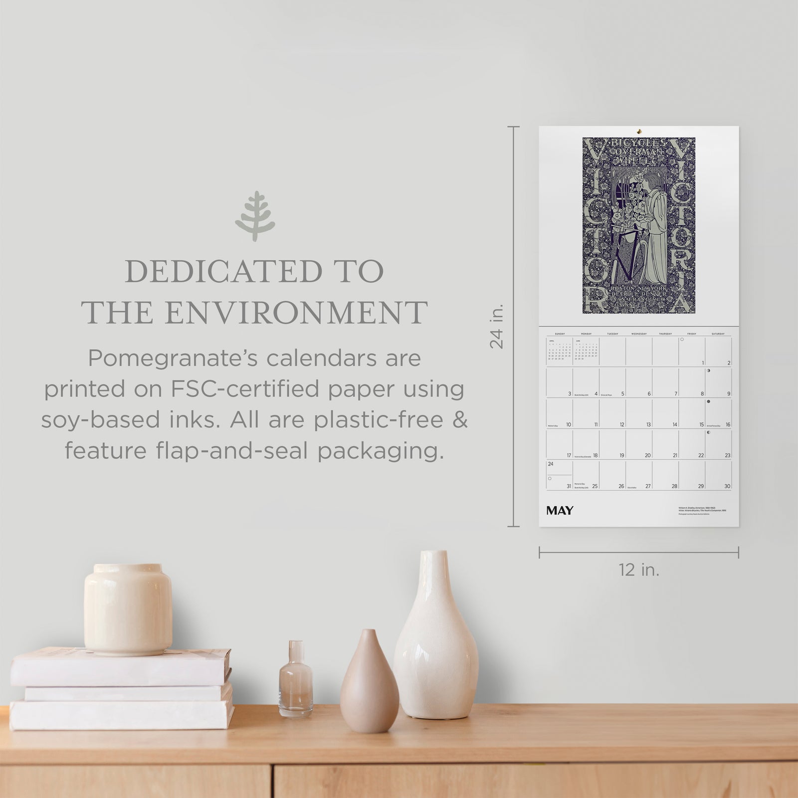 Bicycles: Vintage Posters 2026 Wall Calendar_Zoom