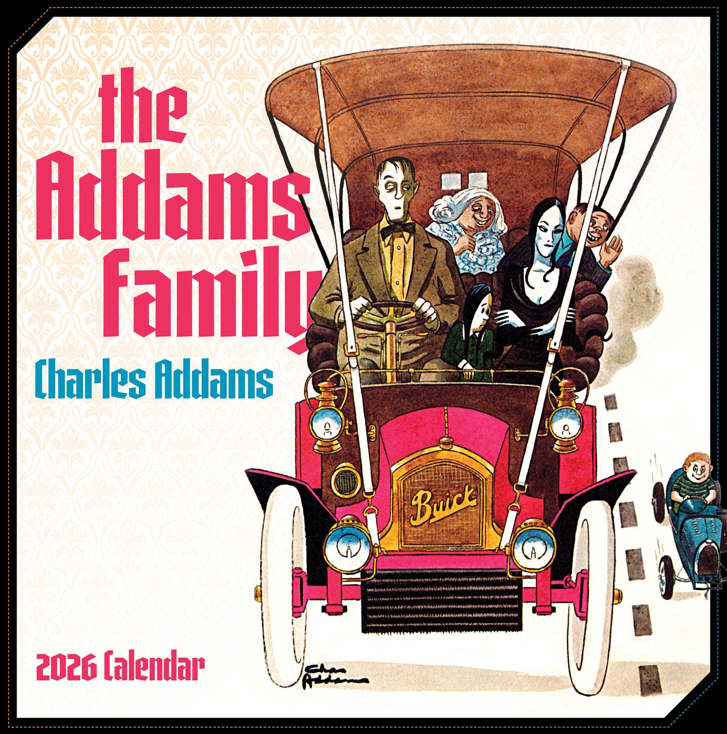 Charles Addams: The Addams Family 2026 Wall Calendar_Front_Flat
