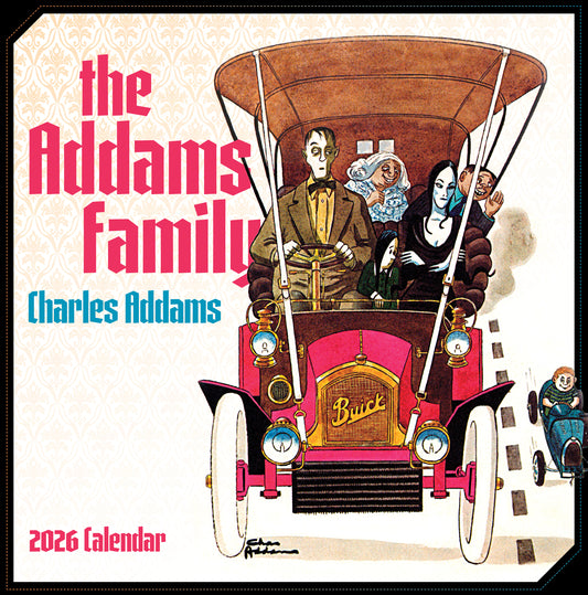 Charles Addams: The Addams Family 2026 Wall Calendar_Front_Flat