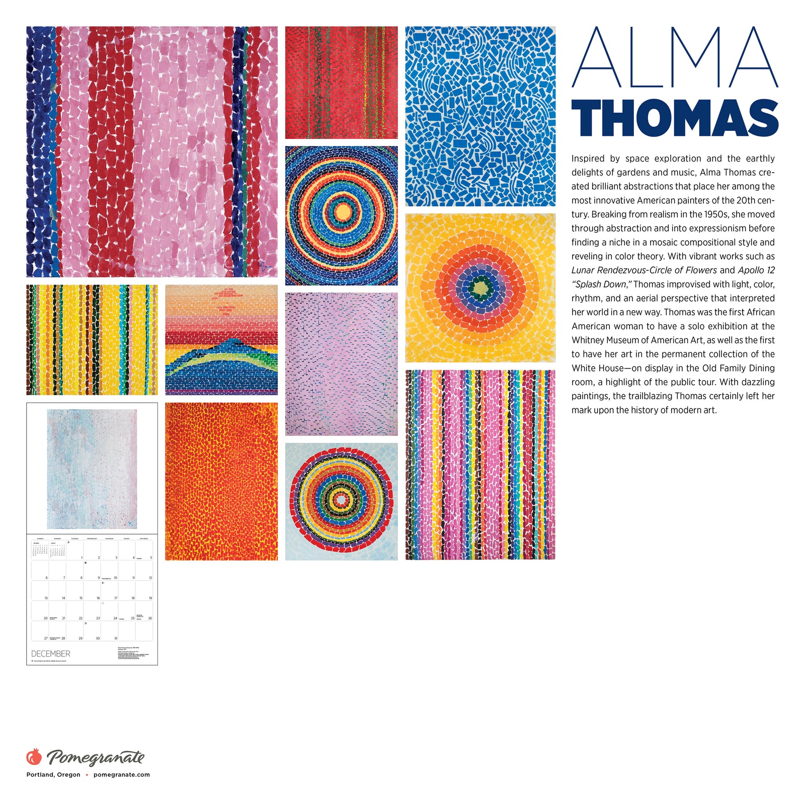 Alma Thomas 2026 Wall Calendar_Back_Multipiece