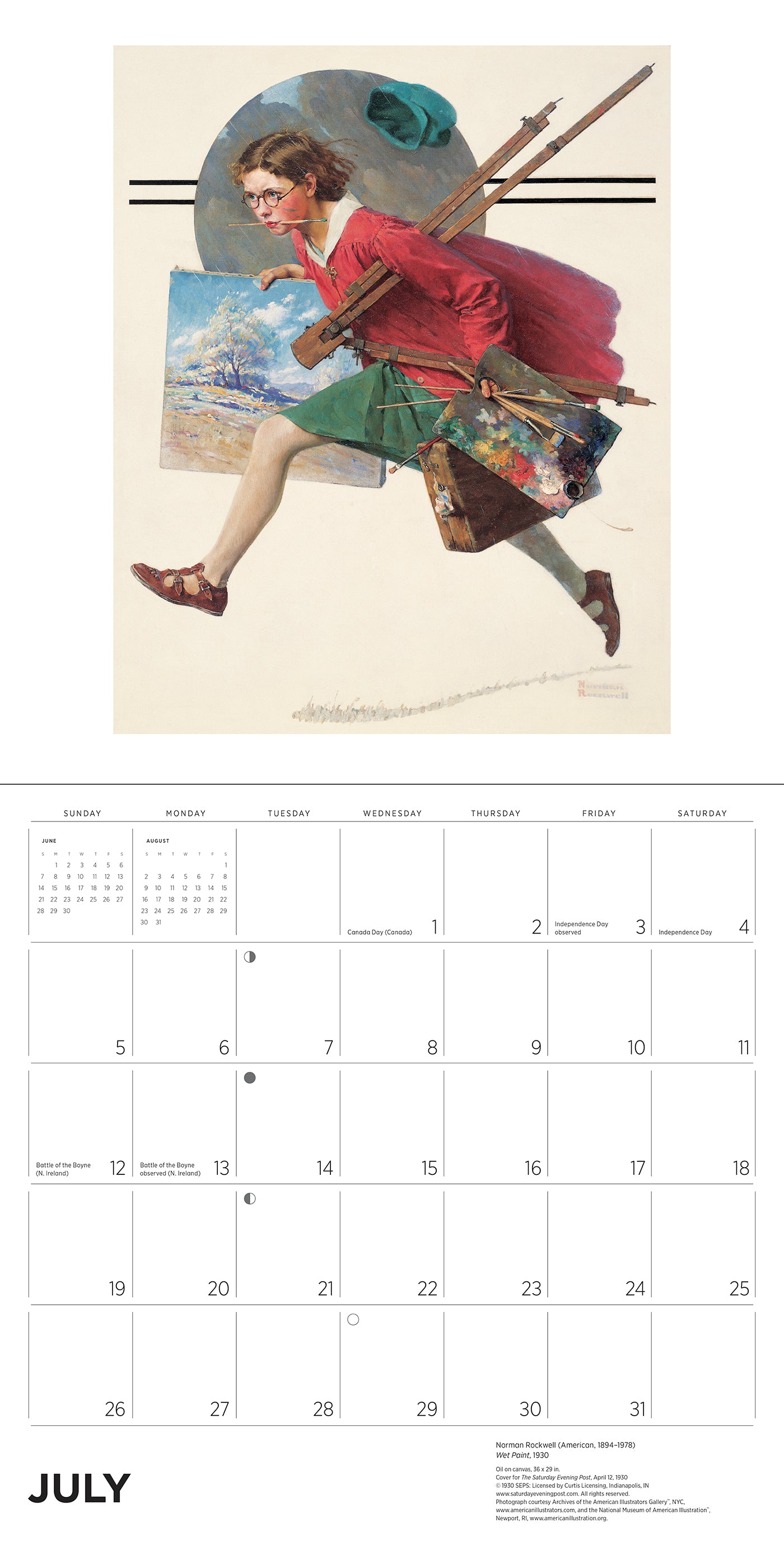 Norman Rockwell: The Saturday Evening Post 2026 Wall Calendar_Interior_4