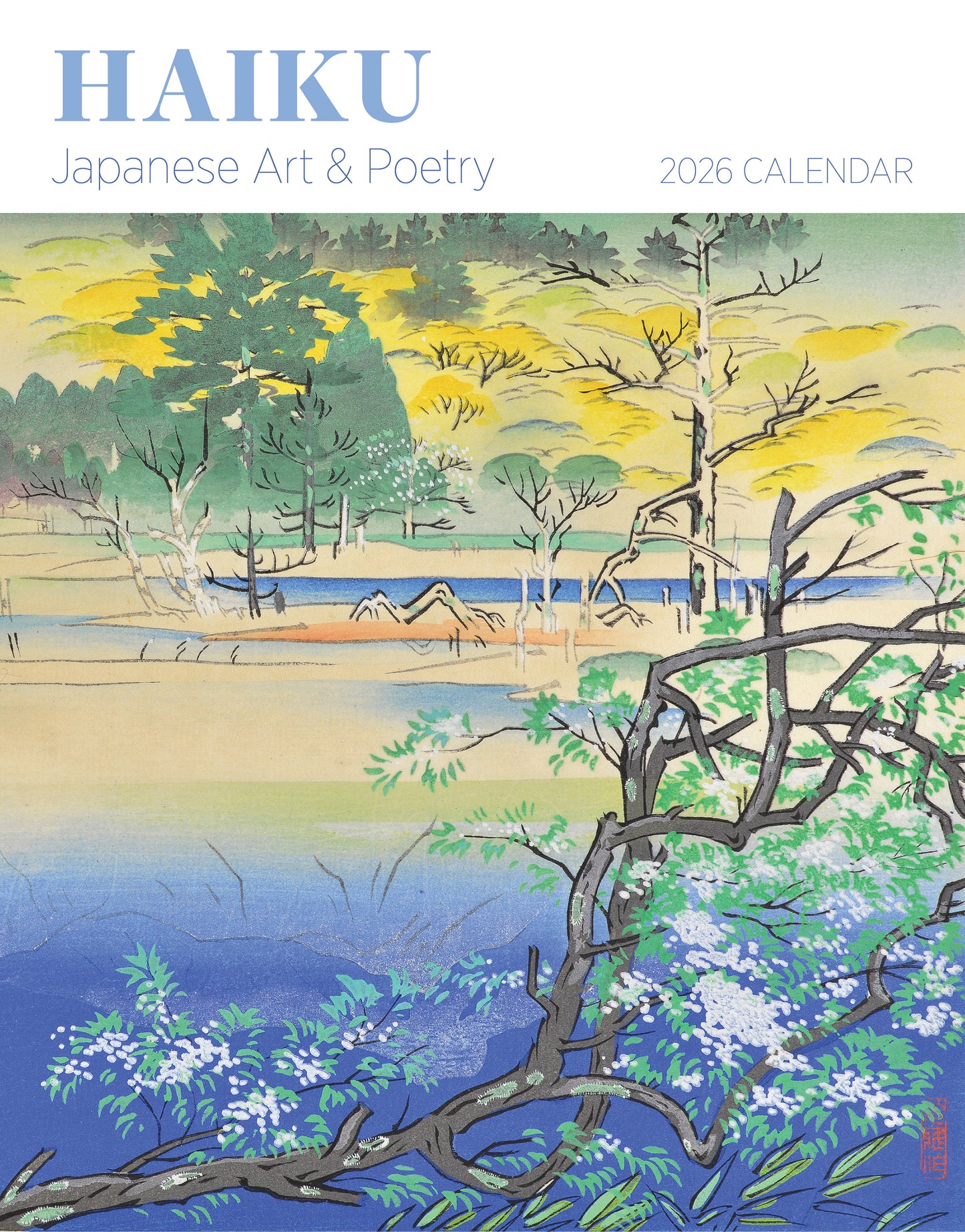 Haiku: Japanese Art and Poetry 2026 Mini Wall Calendar_Front_Flat