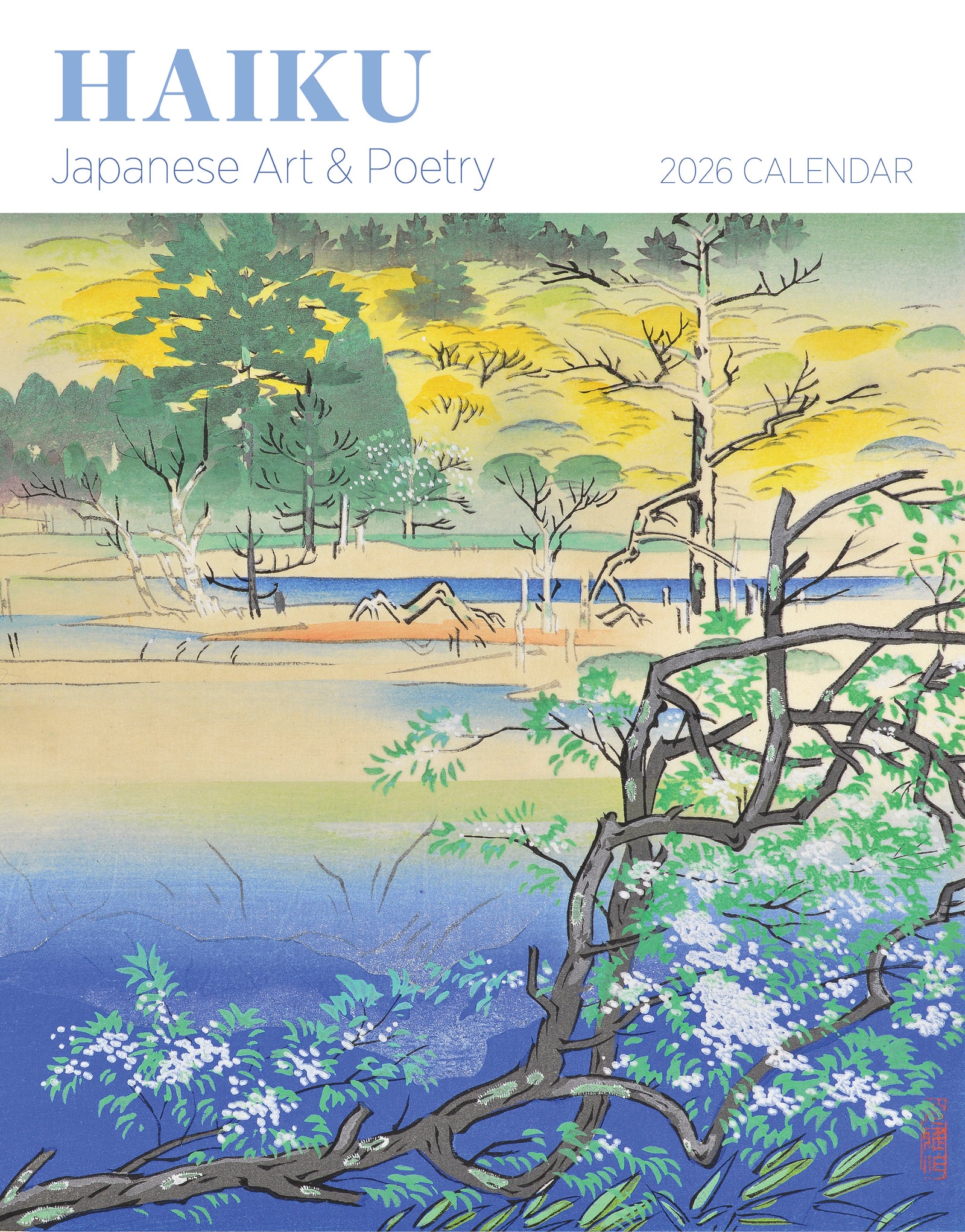 Haiku: Japanese Art and Poetry 2026 Mini Wall Calendar_Front_Flat
