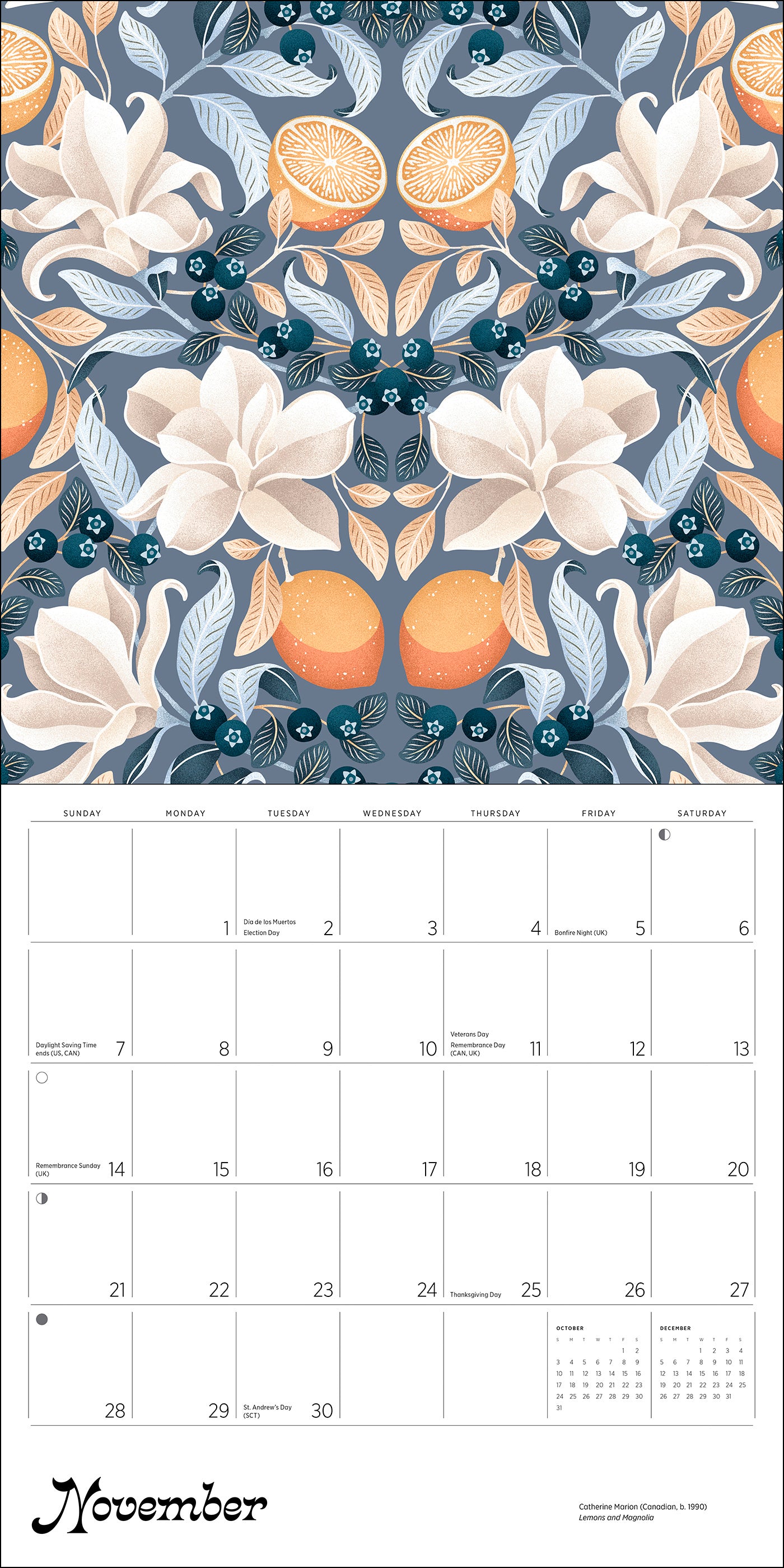 Catherine Marion: Folklore and Flora 2027 Wall Calendar_Interior_1