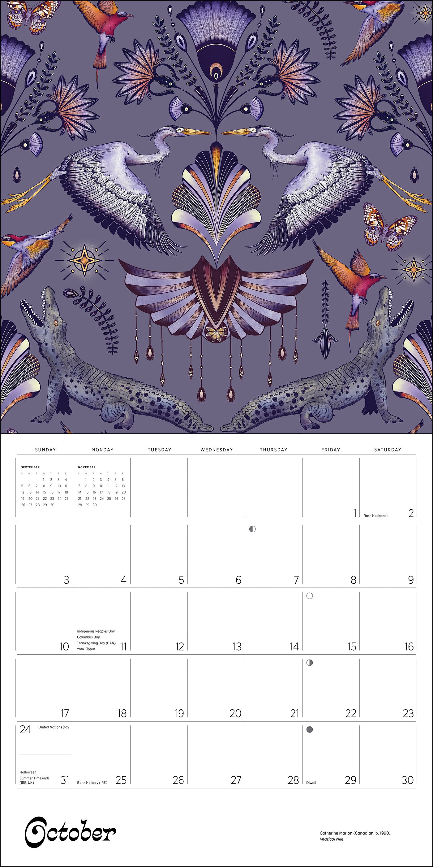 Catherine Marion: Folklore and Flora 2027 Wall Calendar_Interior_2