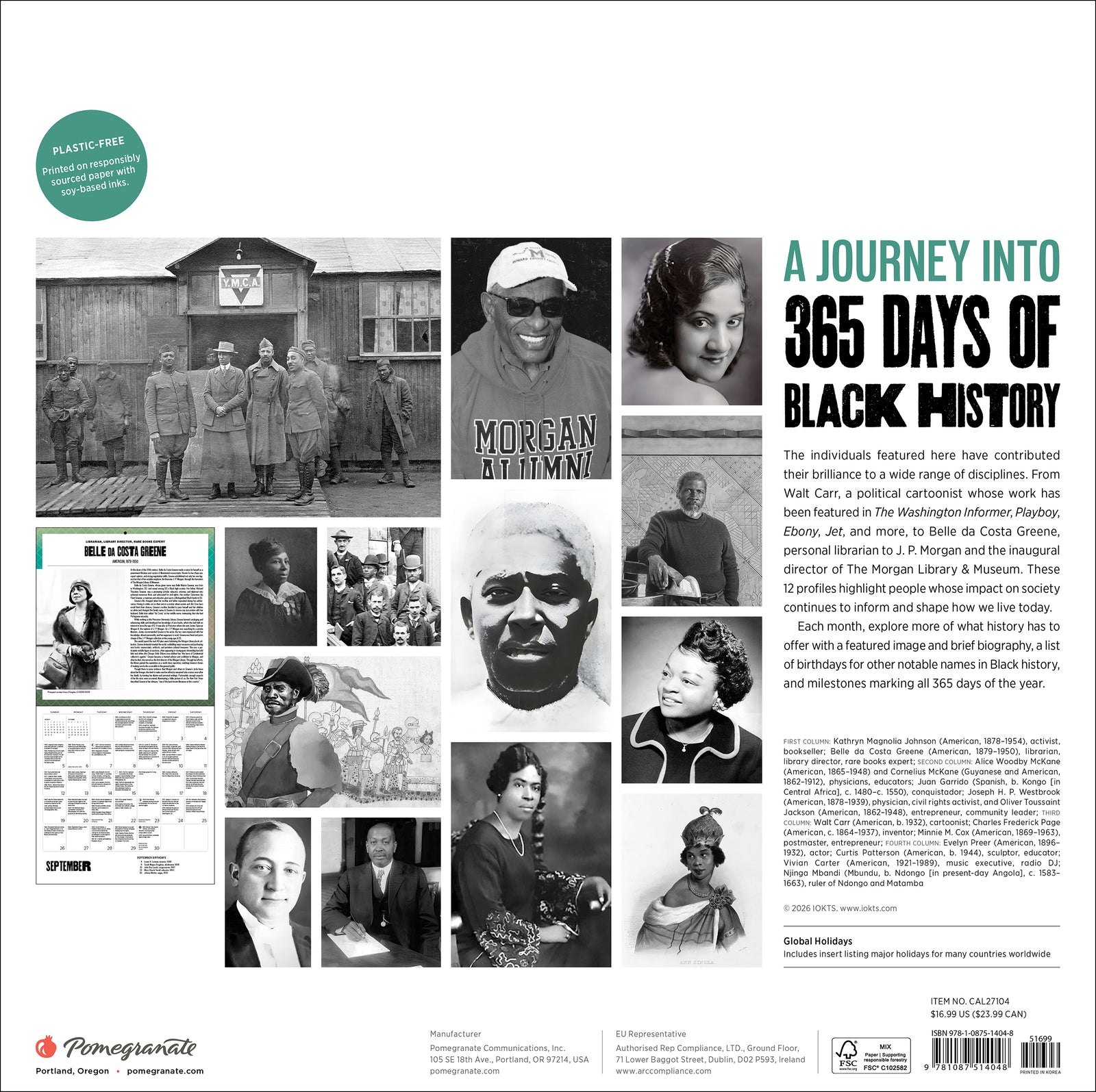 A Journey into 365 Days of Black History 2027 Wall Calendar_Back_Multipiece