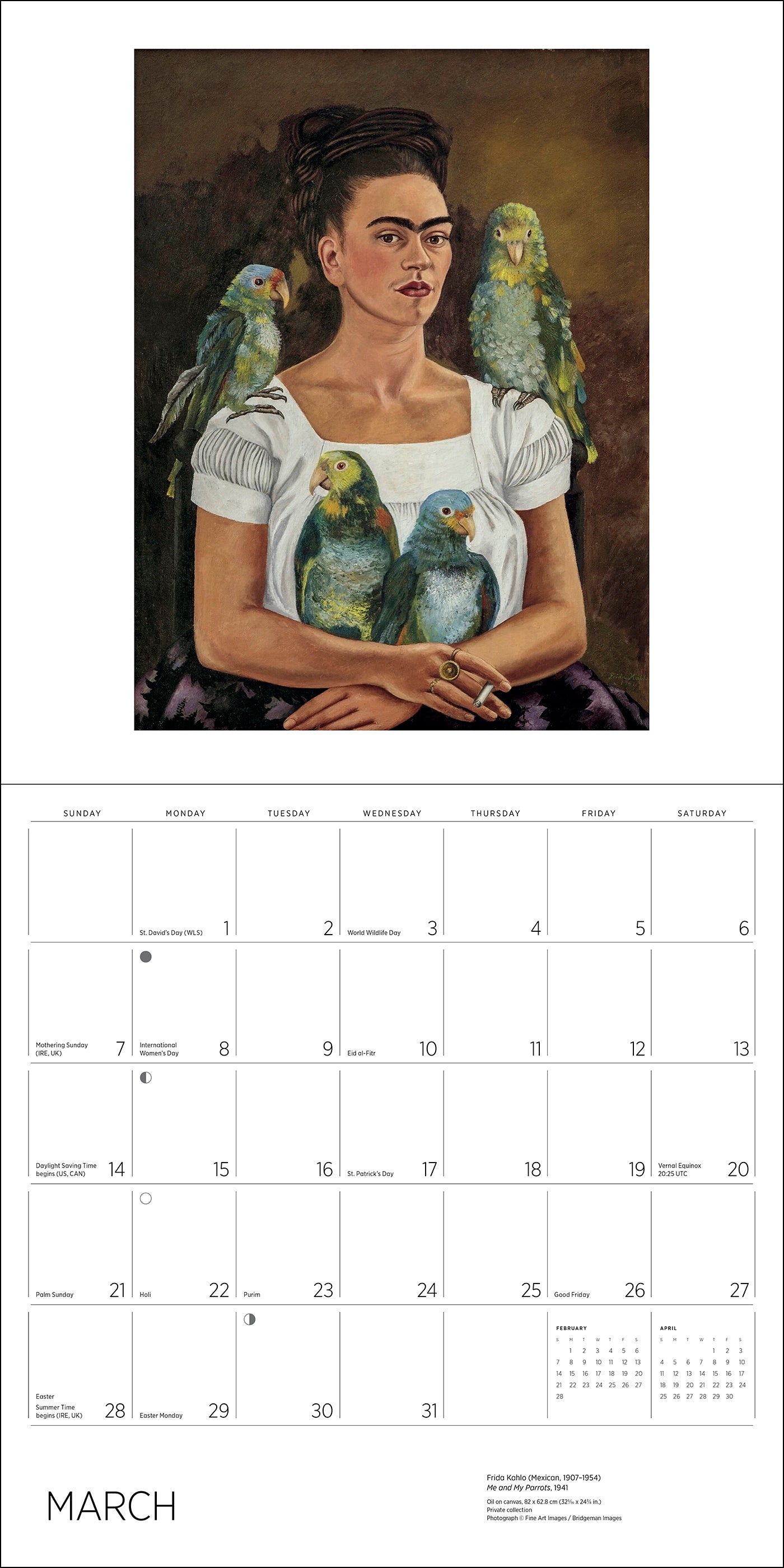 Frida Kahlo 2027 Wall Calendar_Interior_2