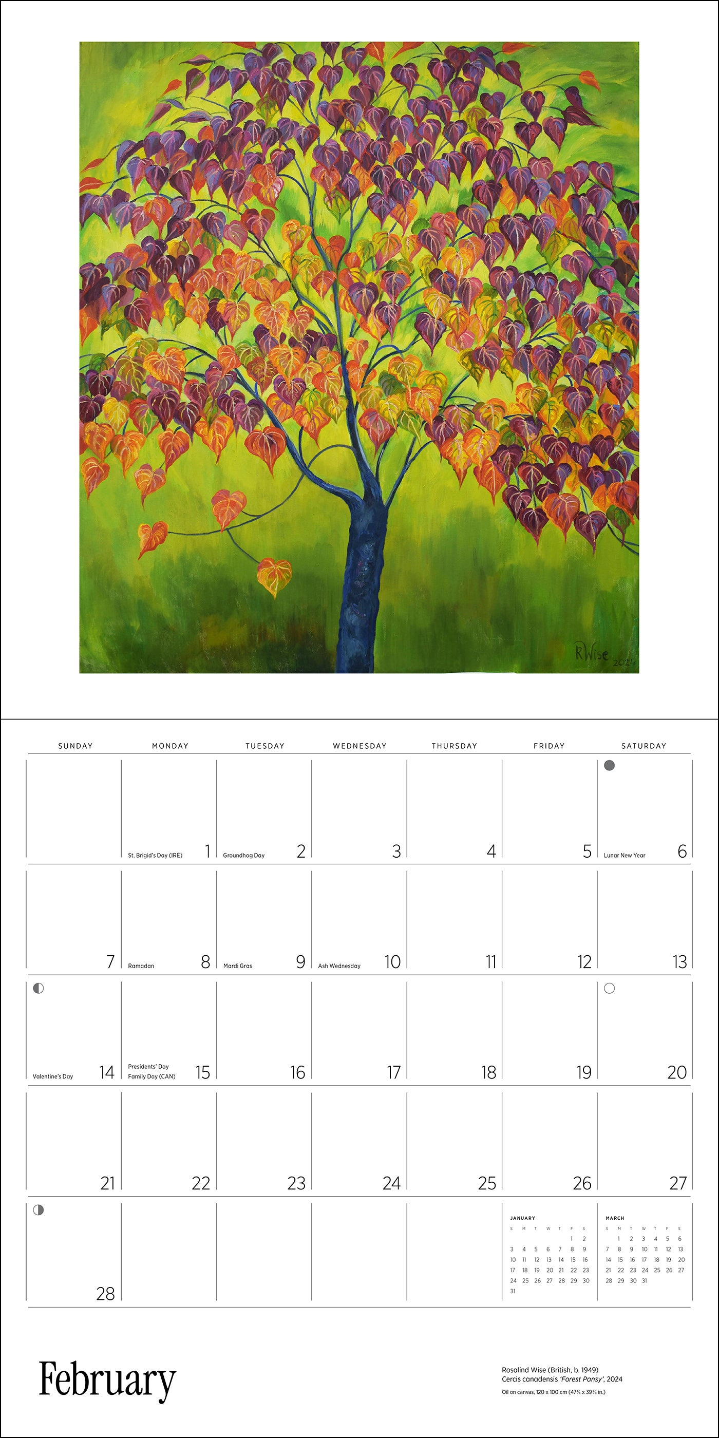 Rosalind Wise 2027 Wall Calendar_Interior_2