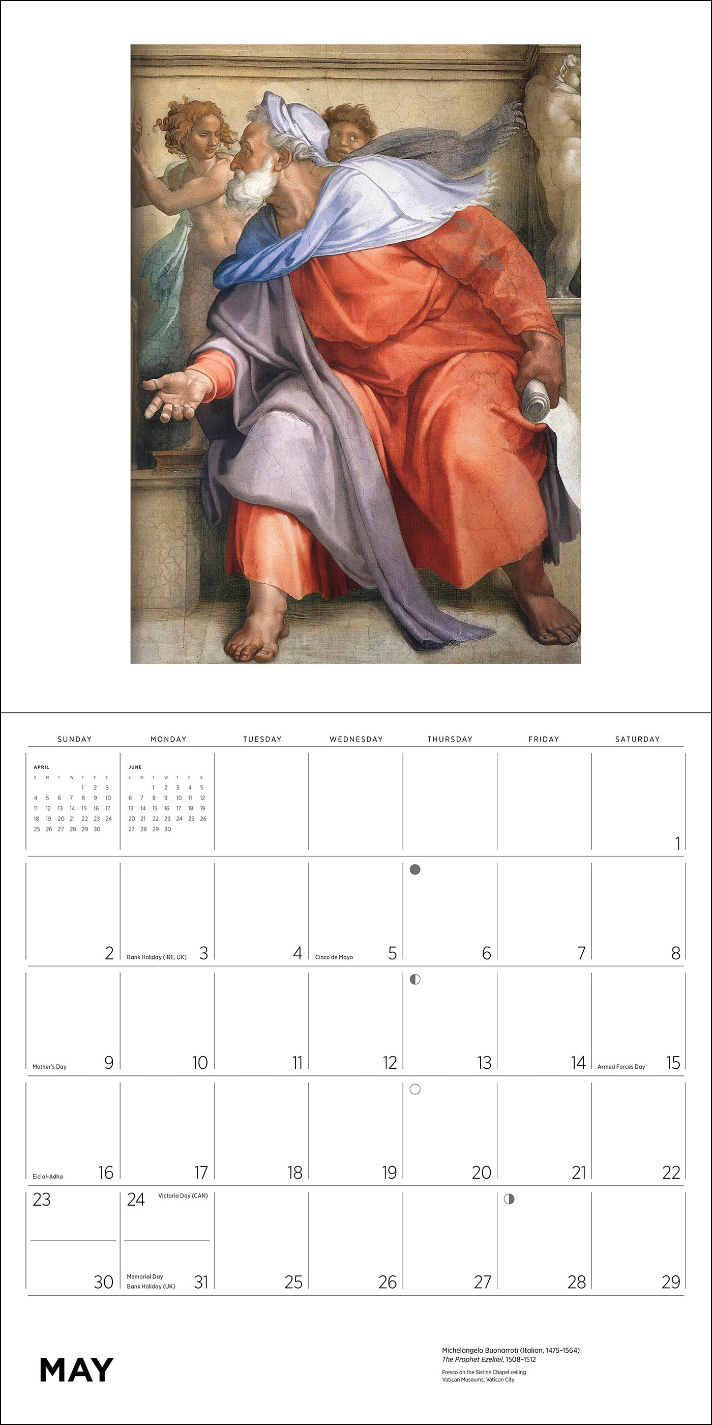 Michelangelo 2027 Wall Calendar_Interior_5