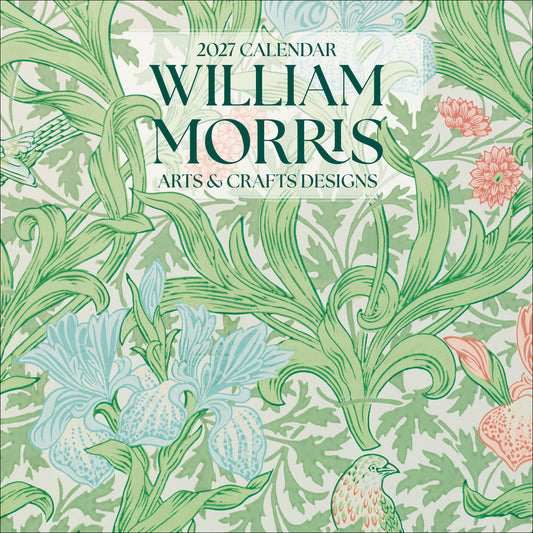 William Morris: Arts & Crafts Designs 2027 Wall Calendar_Front_Flat
