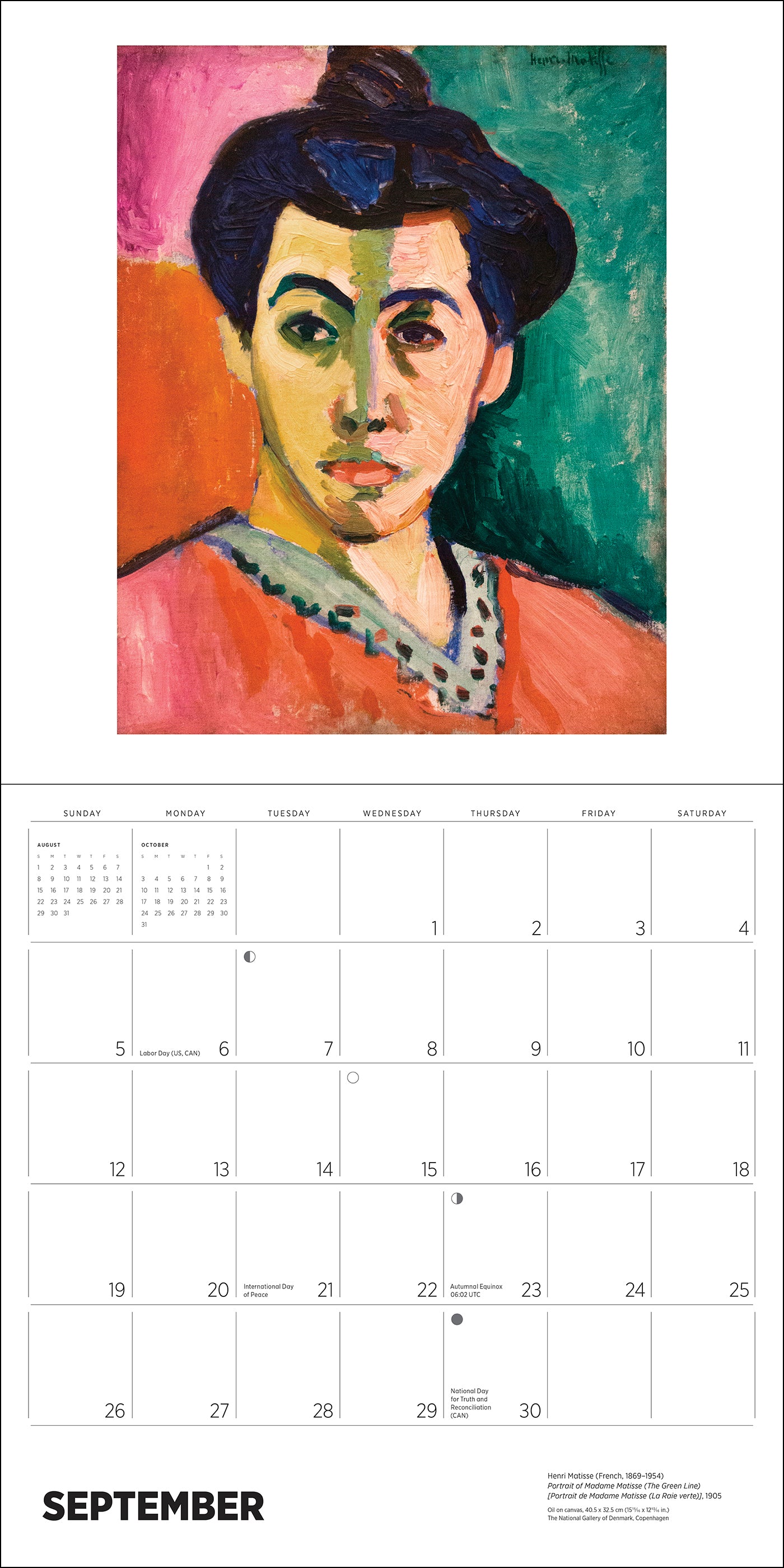 Henri Matisse 2027 Wall Calendar_Interior_3