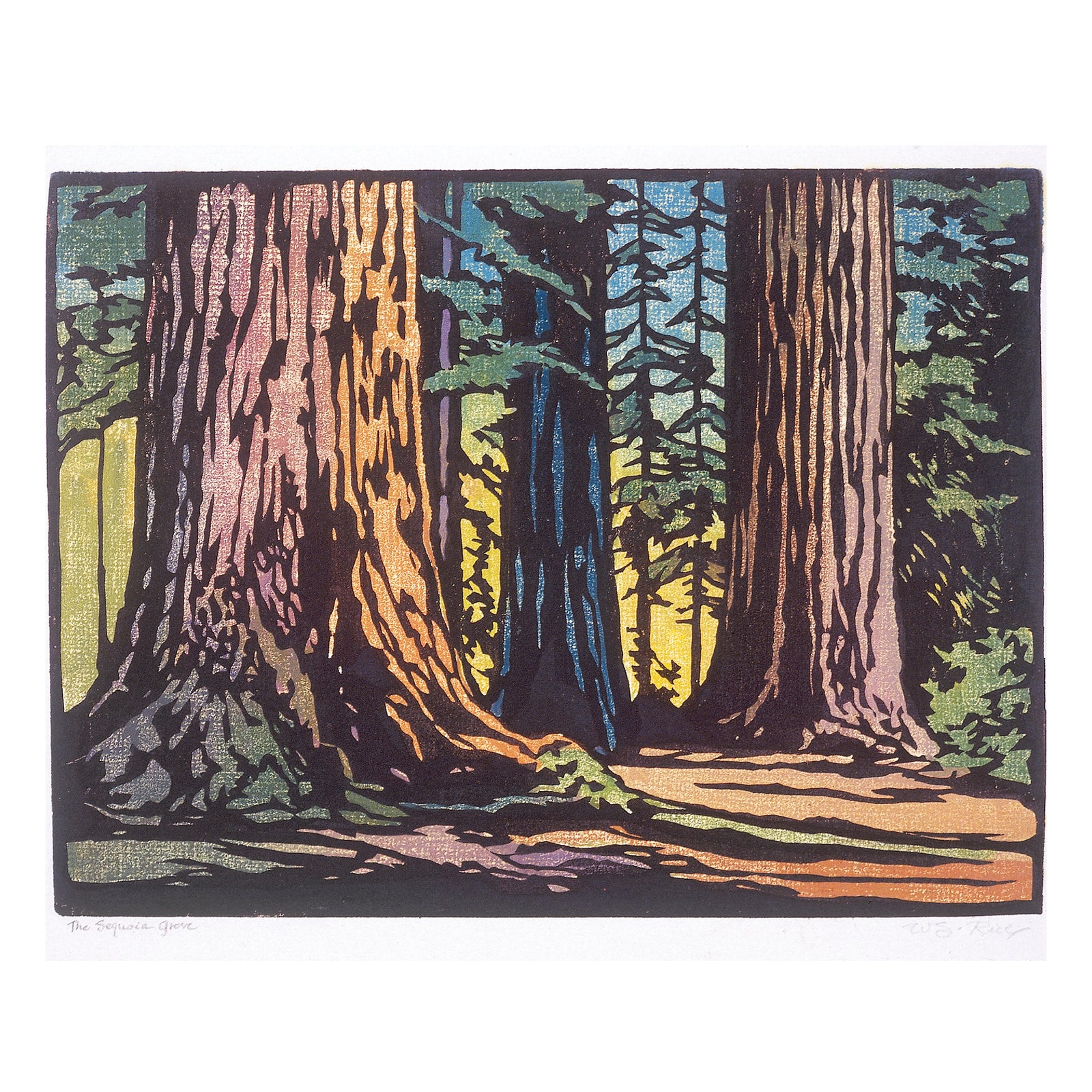 Arts & Crafts Block Prints by William S. Rice 2027 Wall Calendar_Zoom